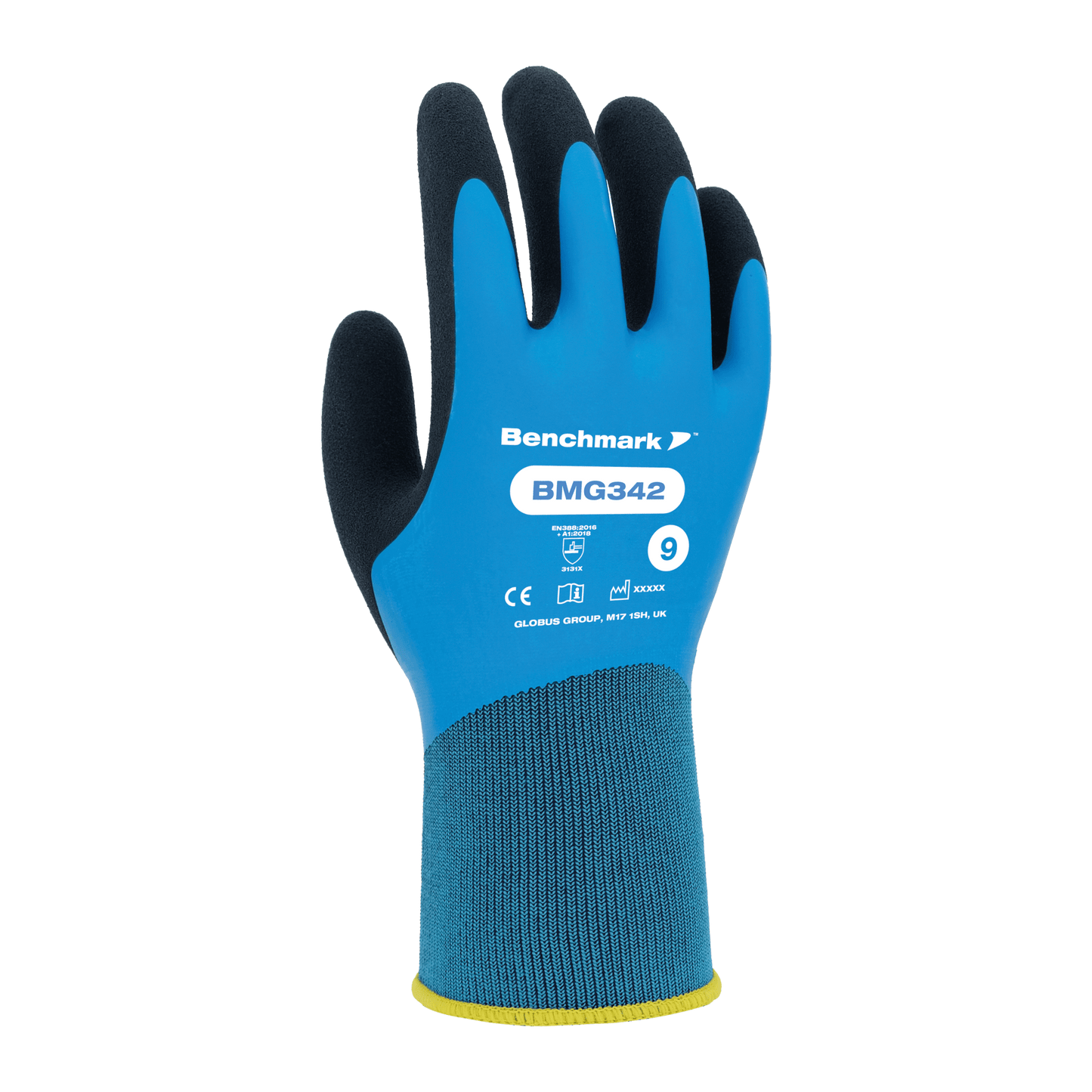 BENCHMARK BMG342 Water Repellent Coated Work Gloves with Sandy Grip - Mstore
