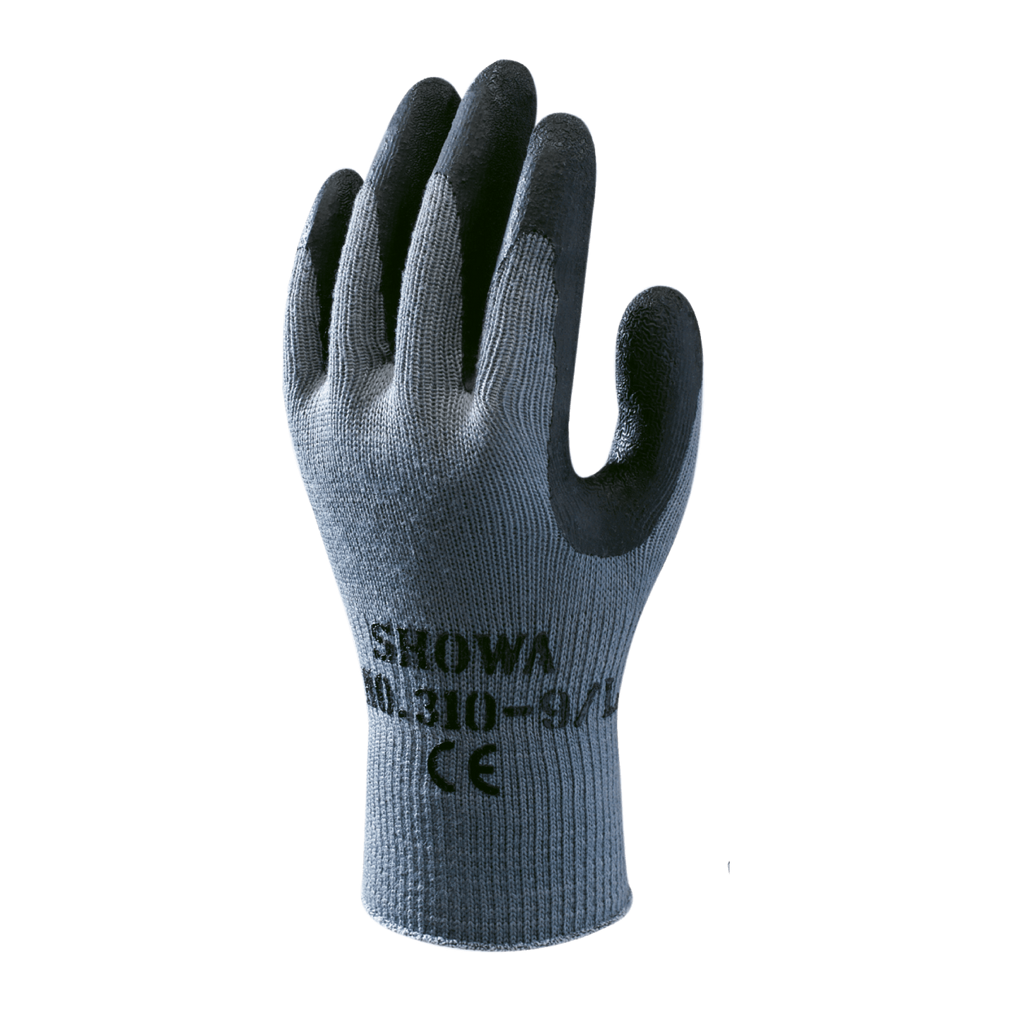 SHOWA 310 Builders Safety Work Gloves with Textured Grip in Black - Mstore