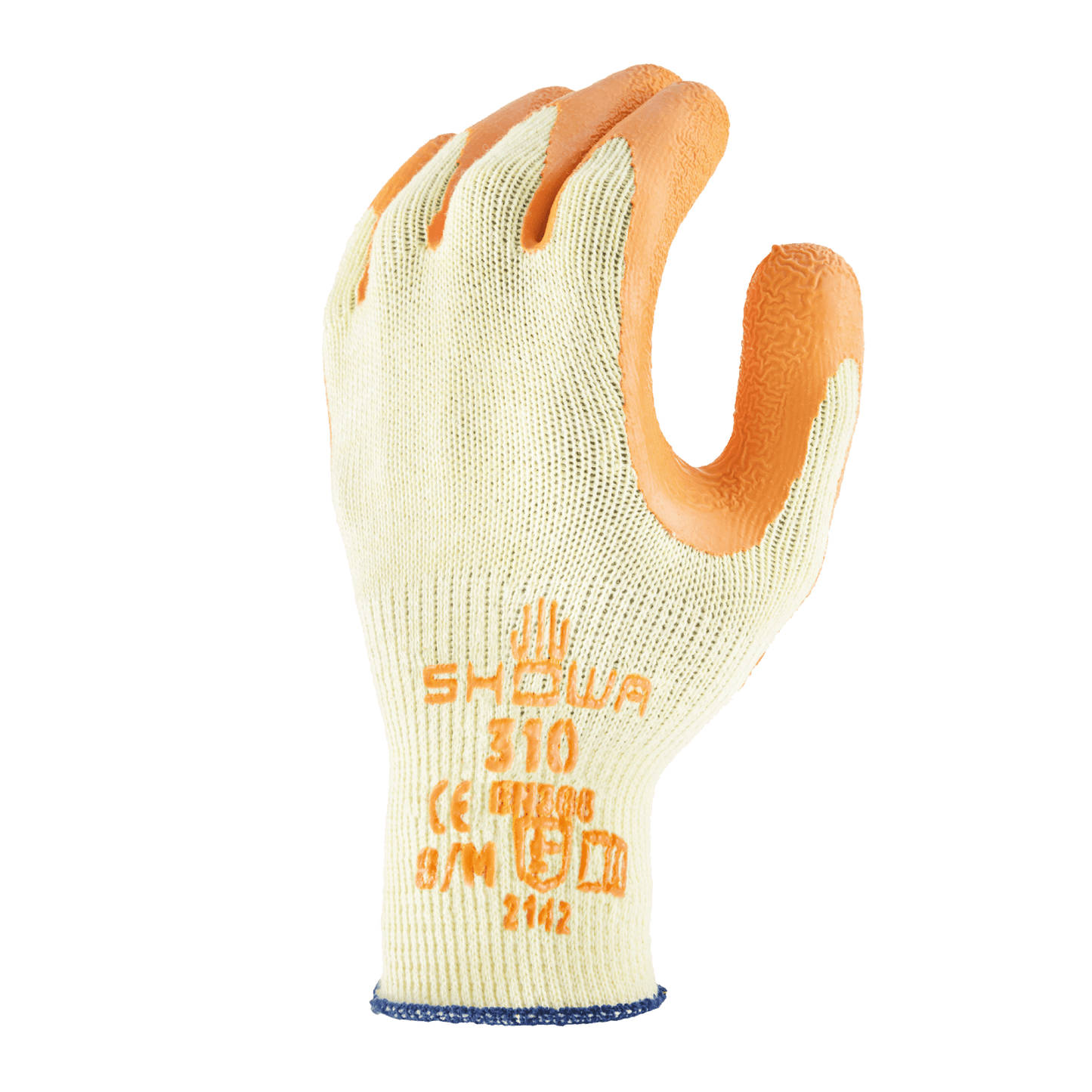 SHOWA 310 Orange Durable Textured Grip Safety Work Gloves - Mstore