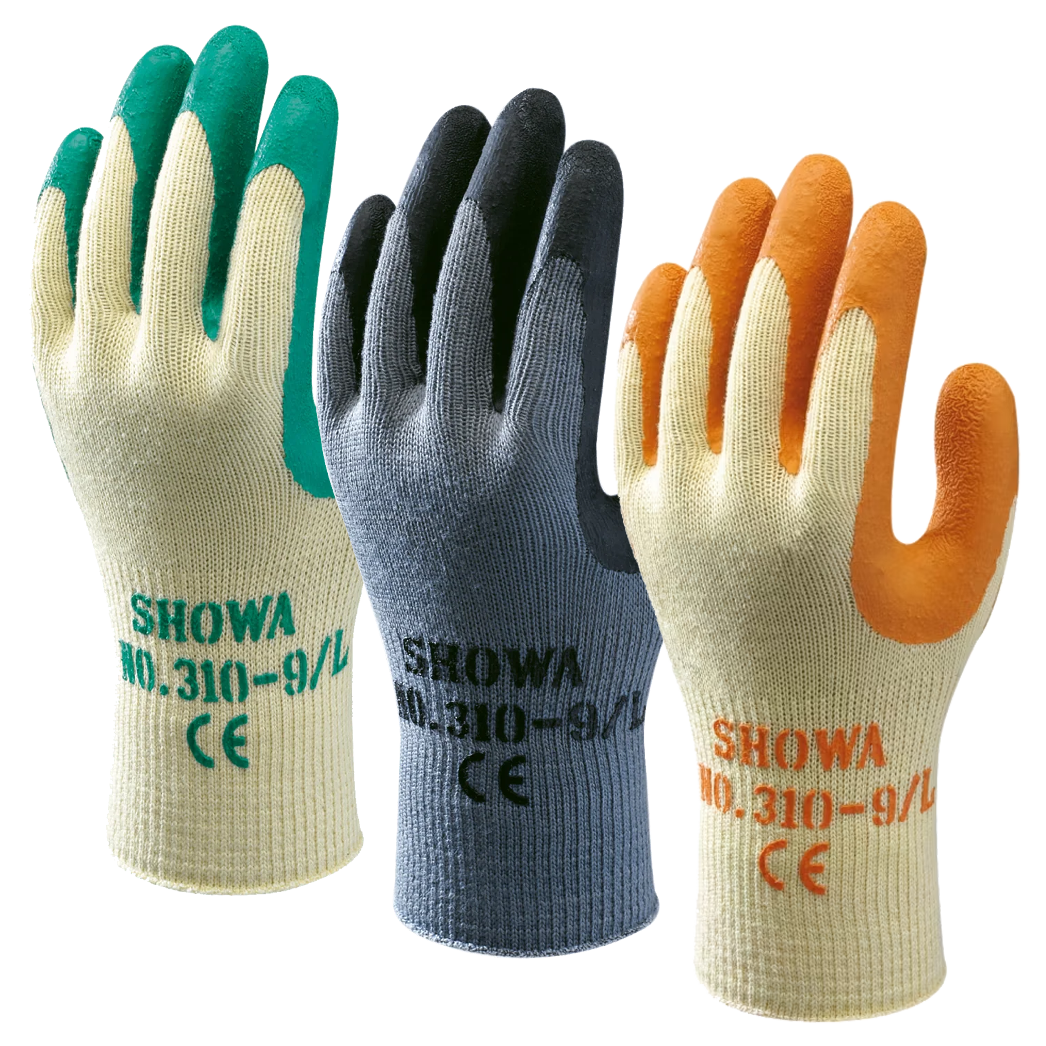 showa handschuhe 310 SHOWA 310 Heavy Duty Textured Grip Builders Safety Work Gloves (PACK o