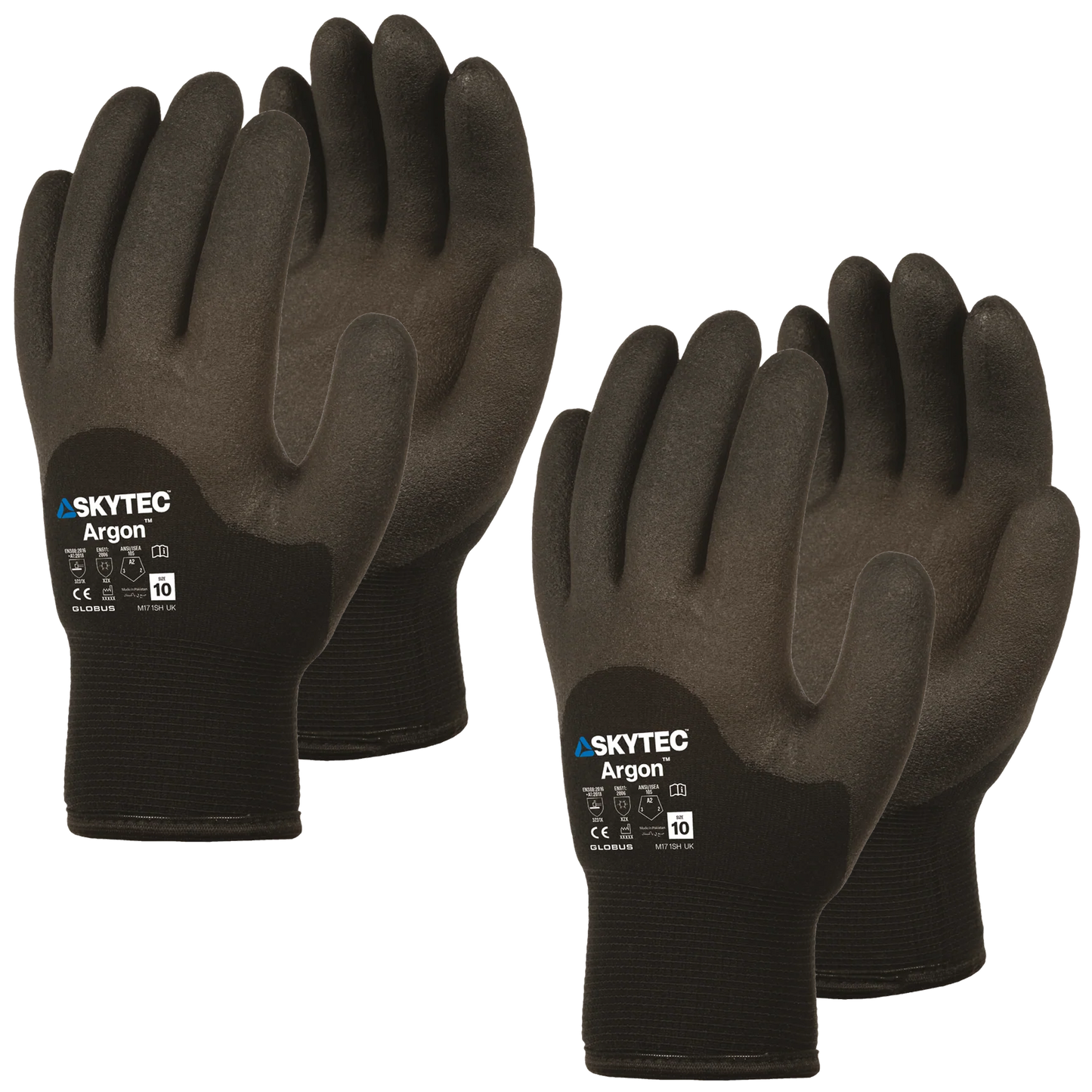 SKYTEC Argon Fleece Lined Thermal Insulated Water Repellent Work Gloves (PACK of 2 PAIRS) - Mstore