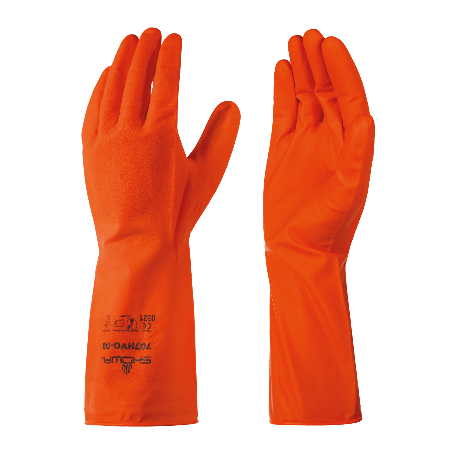 SHOWA 707 HVO Chemical Resistant Biodegradable Nitrile Long Fitted Gloves - Mstore
