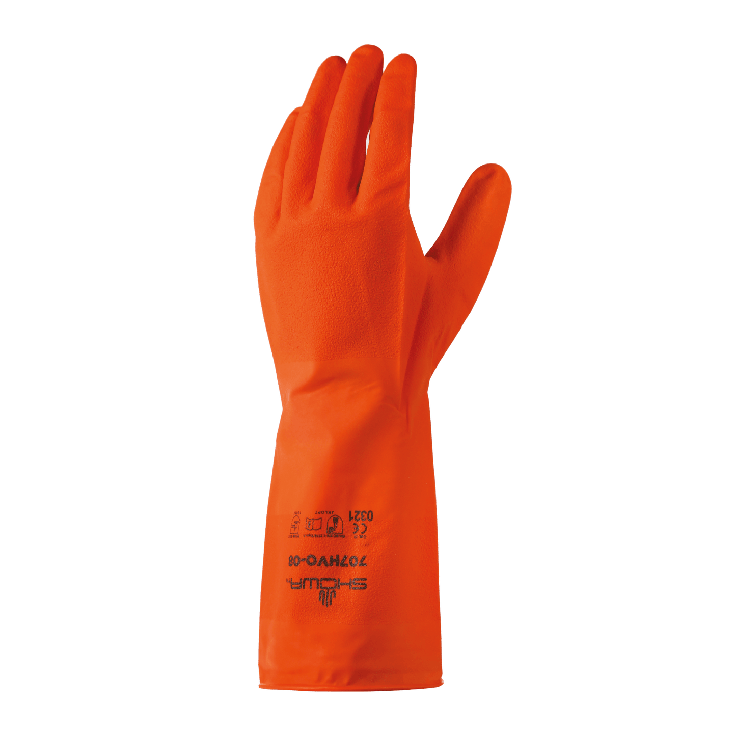 SHOWA 707 HVO Chemical Resistant Biodegradable Nitrile Long Fitted Gloves - Mstore