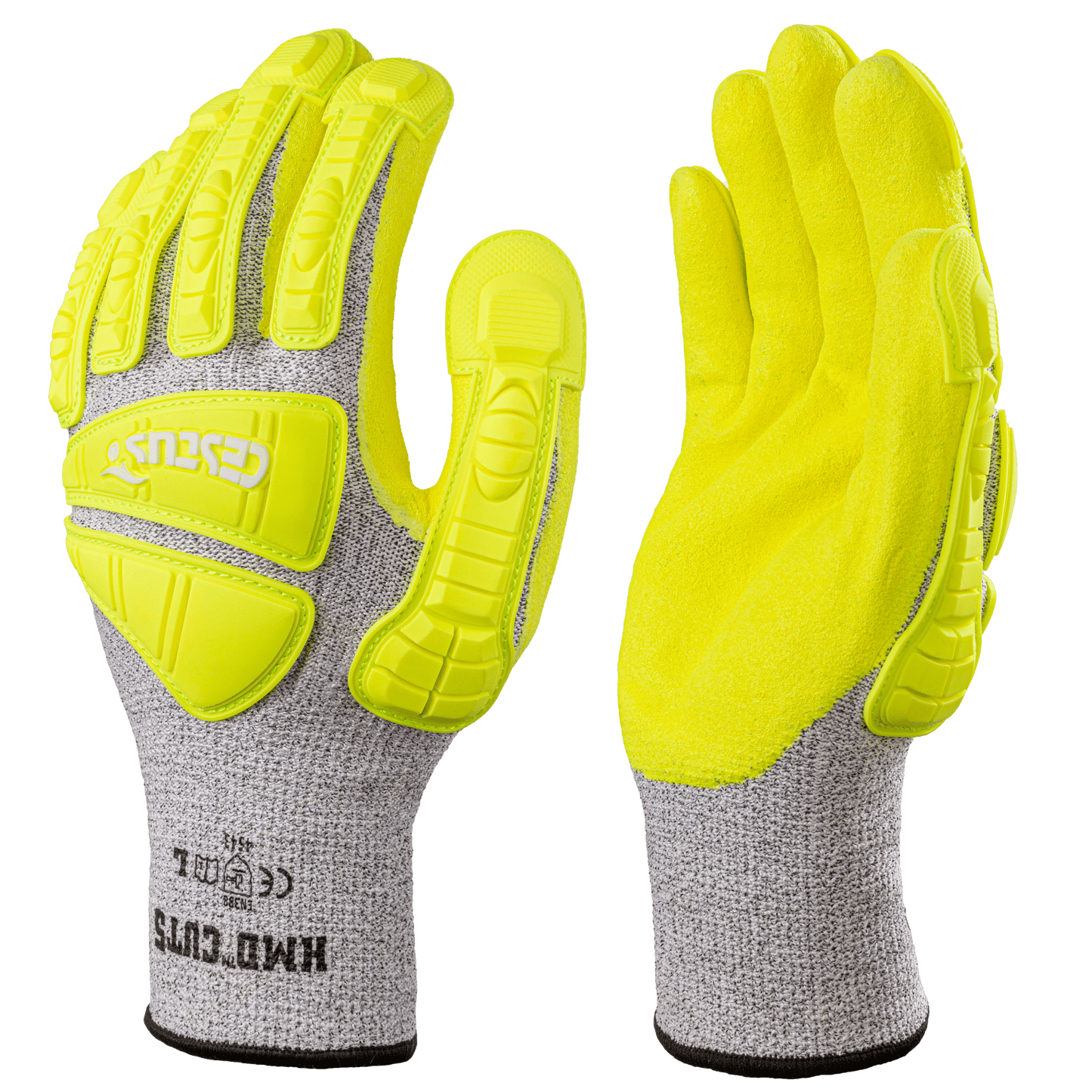 CESTUS HMD Cut 5 and Impact & Cut Resistant Hi - Vis Safety Gloves - Mstore