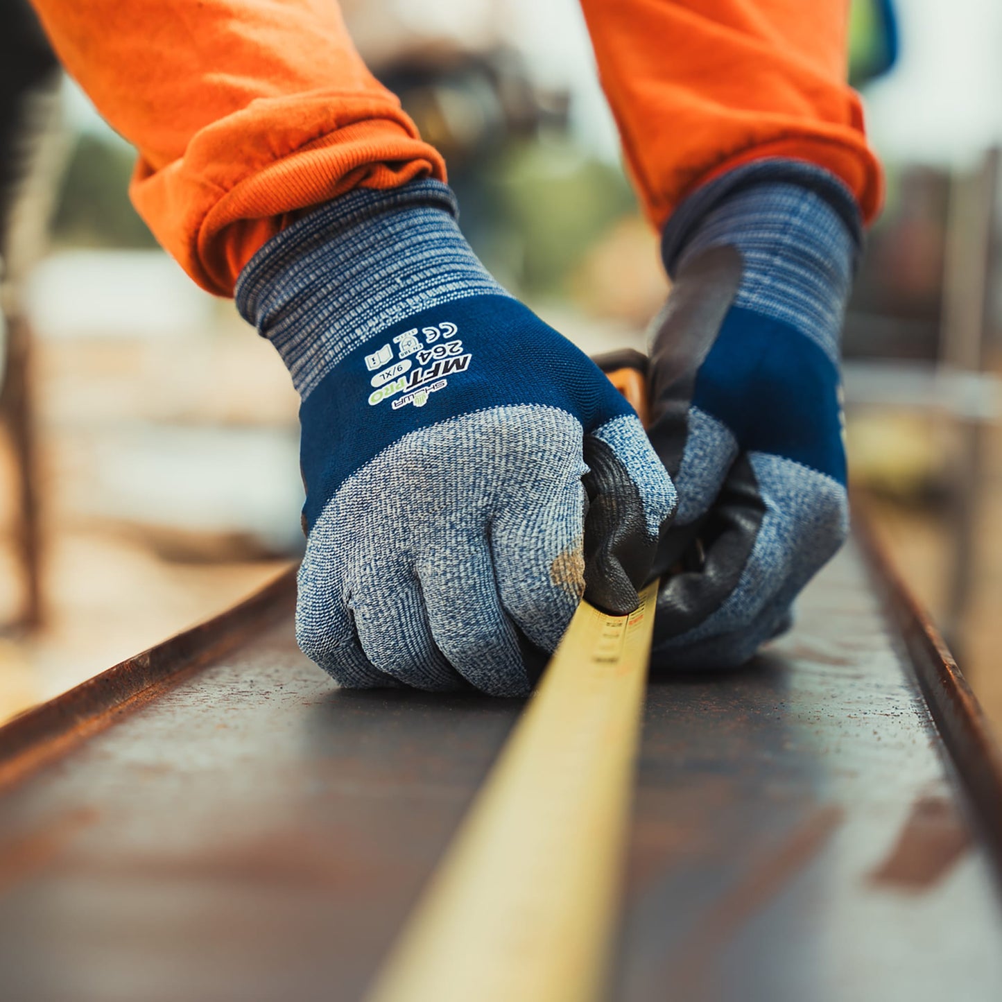 SHOWA MFT PRO 264 Work Gloves with Microfibre Lining and PU Grip Palm - Mstore