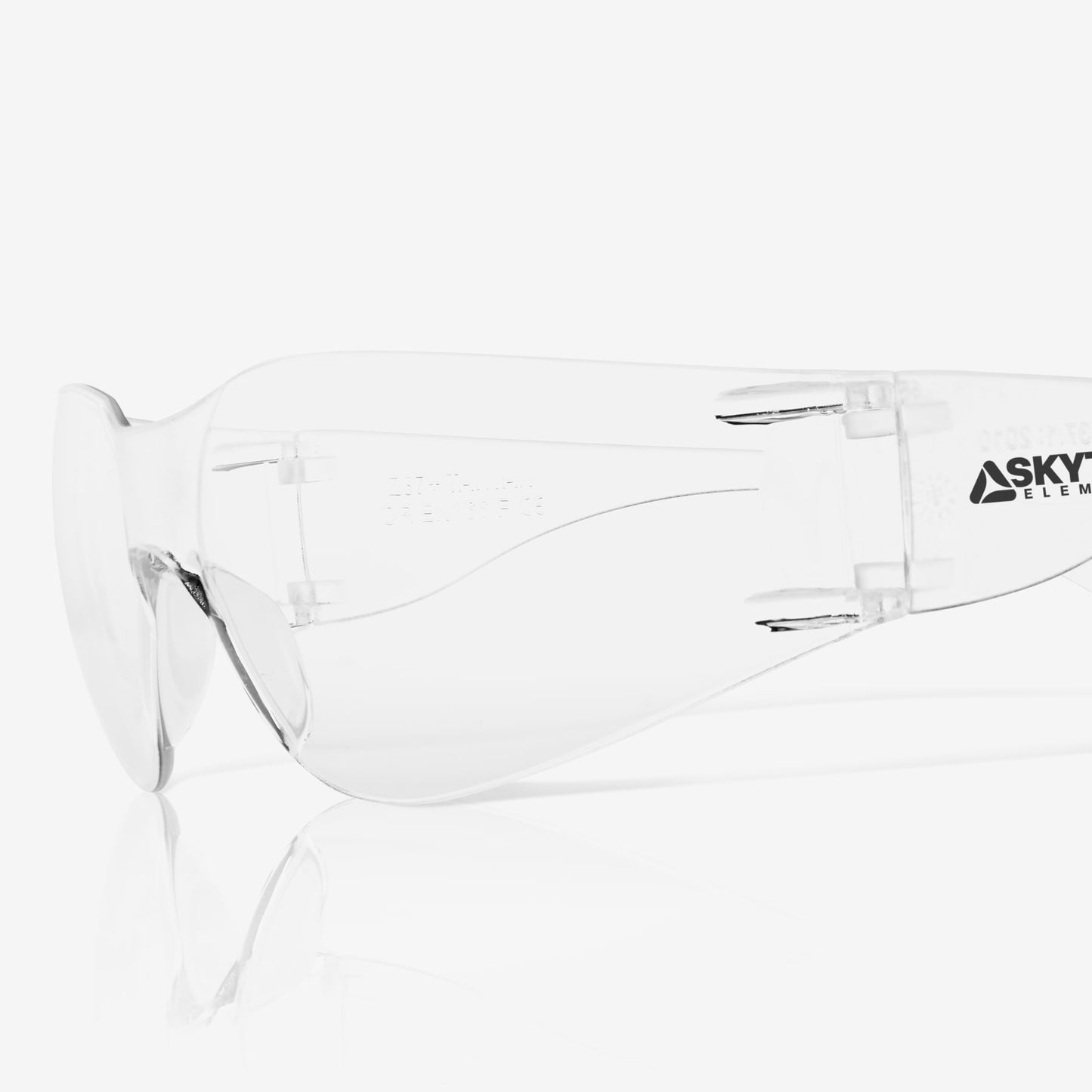 SKYTEC ELEMENTS EME18 Lightweight Wrap Around Safety Spectacles with Anti Scratch Clear Lens - Mstore