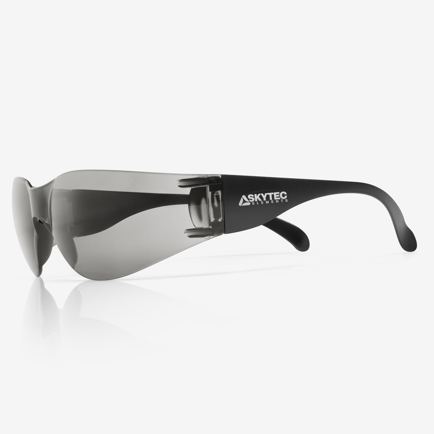SKYTEC ELEMENTS EME18 Lightweight Wrap Around Safety Spectacles with Anti Scratch Grey Tint Lens - Mstore
