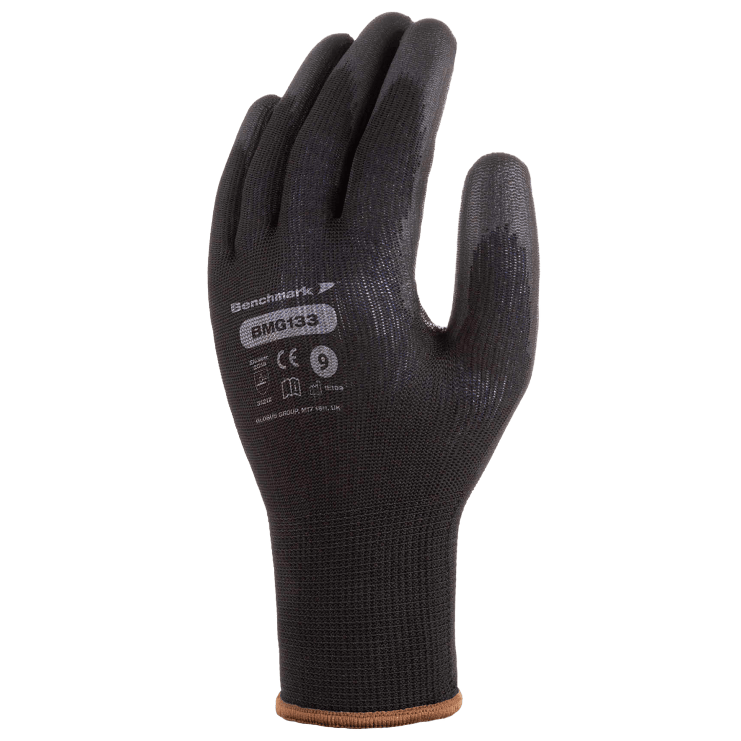BENCHMARK BMG133 Black Multi Purpose PU Palm Coated Work Gloves - Mstore
