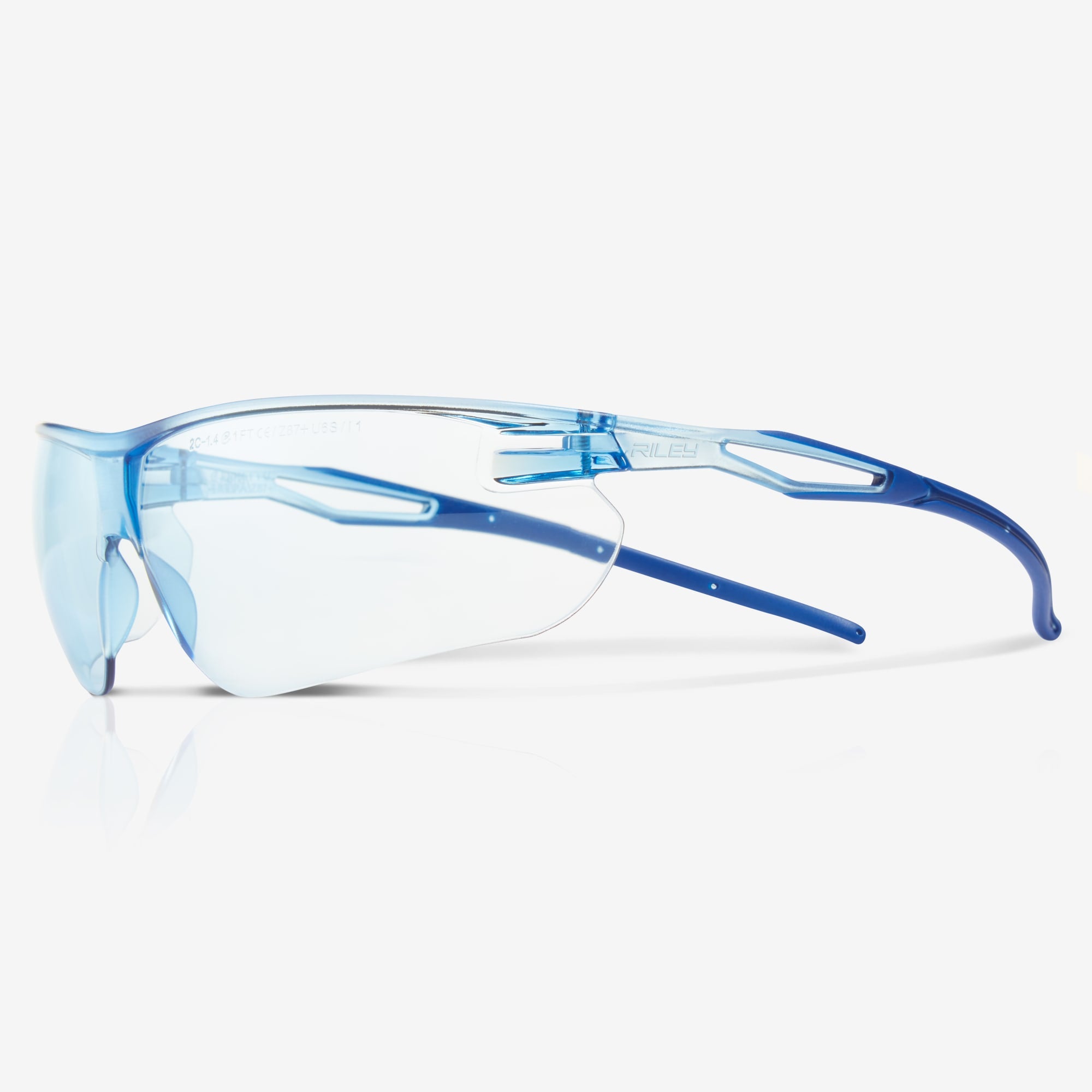 RILEY Ligera Panoramic safety Glasses with Blue Tint Lens