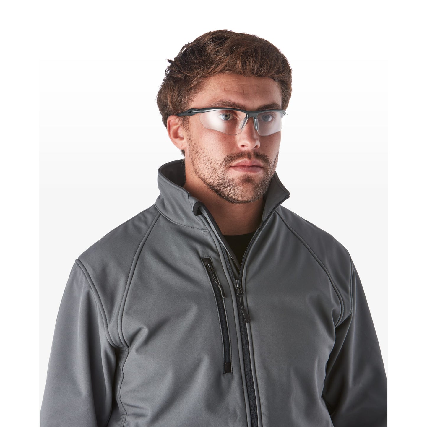 RILEY Cypher Sleek Wrap Around Safety Glasses with Clear Lens - Mstore