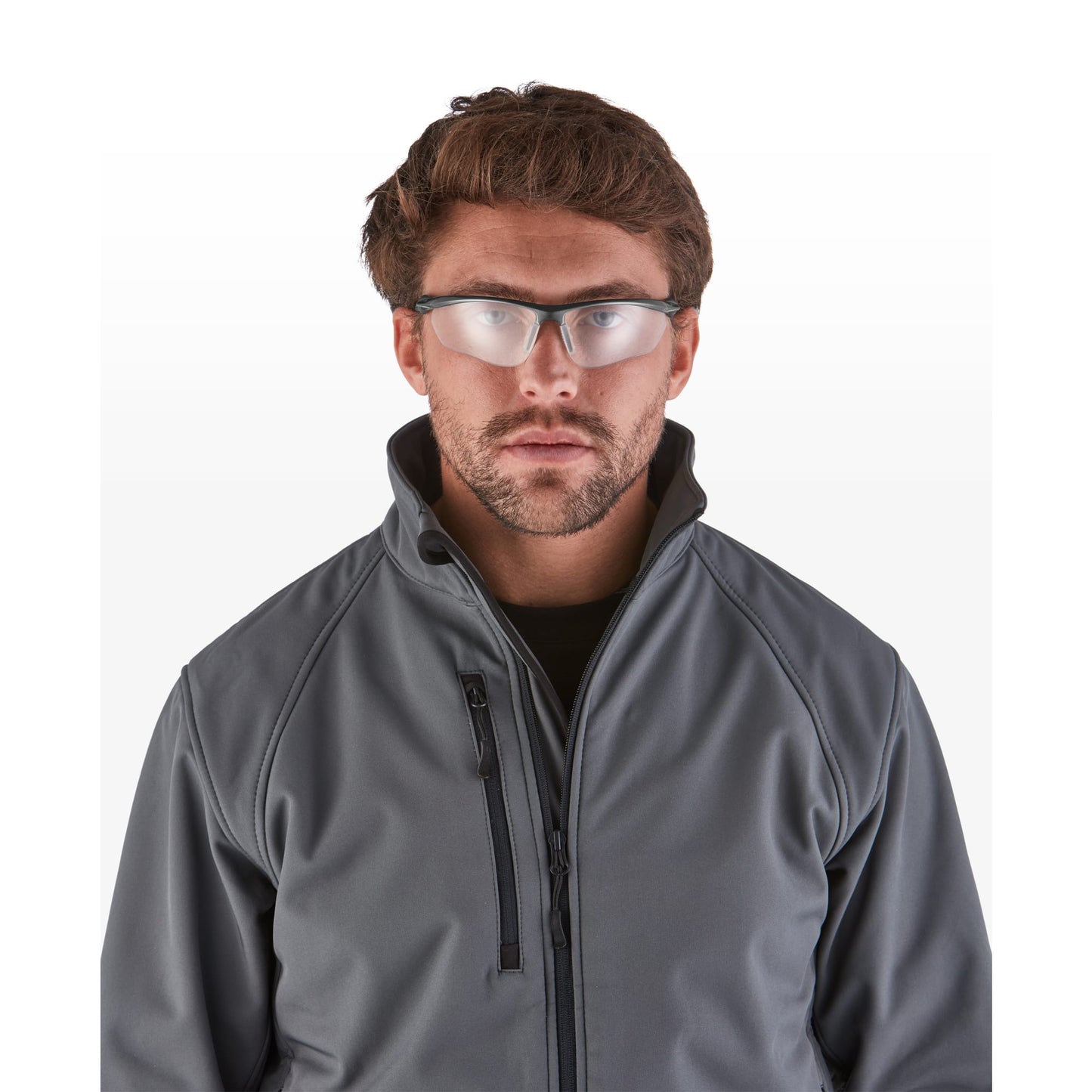RILEY Cypher Sleek Wrap Around Safety Glasses with Clear Lens - Mstore