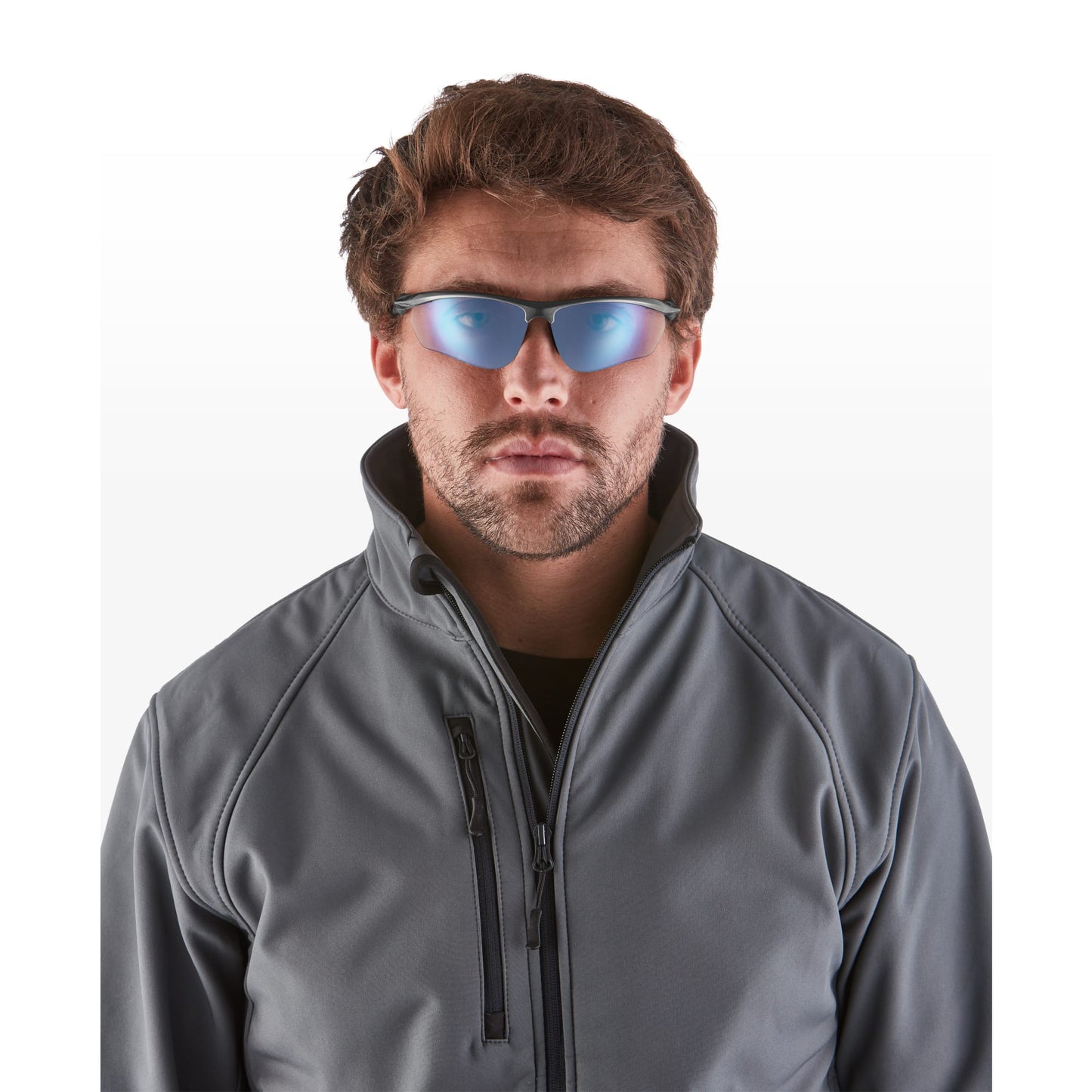 RILEY Cypher Sleek Wrap Around Safety Glasses with Low Light Lens - Mstore