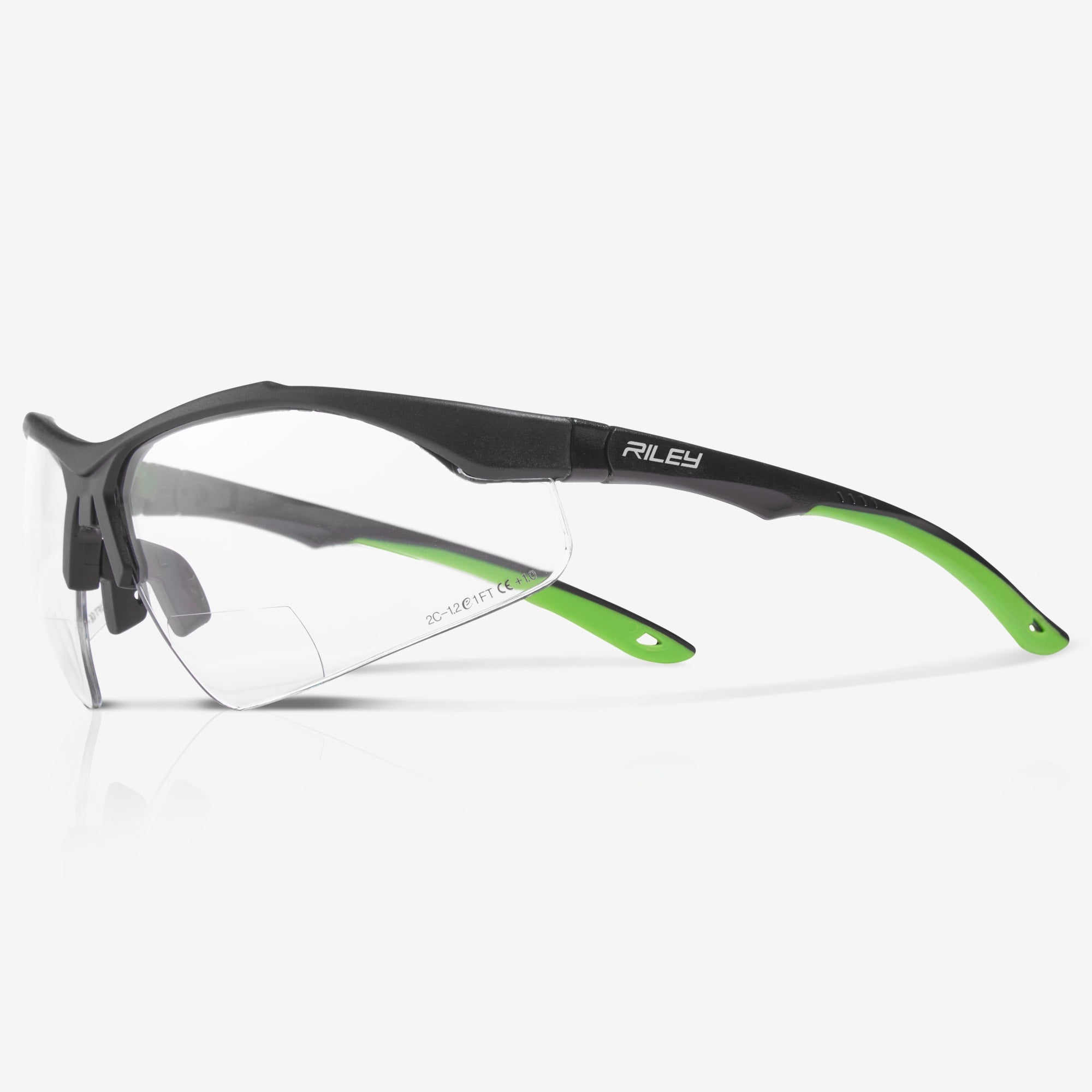 Riley Ready Reader Sports Style Safety Glasses +1.00