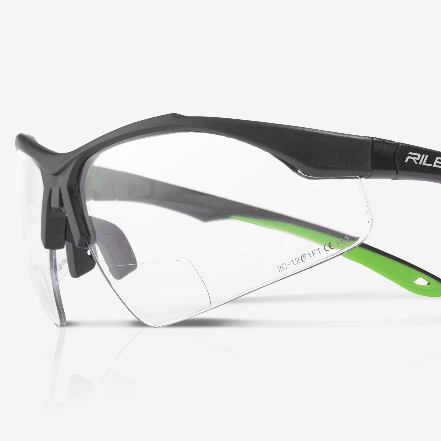 RILEY Ready Reader Sports Style Reading Safety Glasses with +1.00 Lens - Mstore