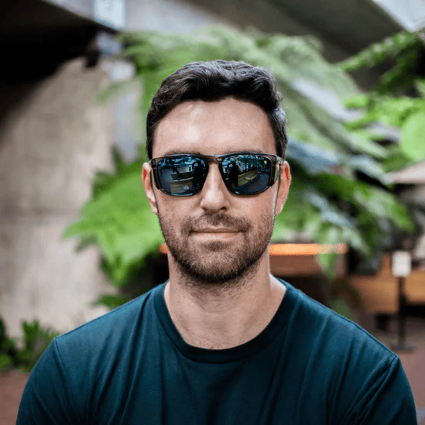 RILEY Navigator X Smoked Frame Safety Sunglasses with Blue Mirror Revo Lens - Mstore