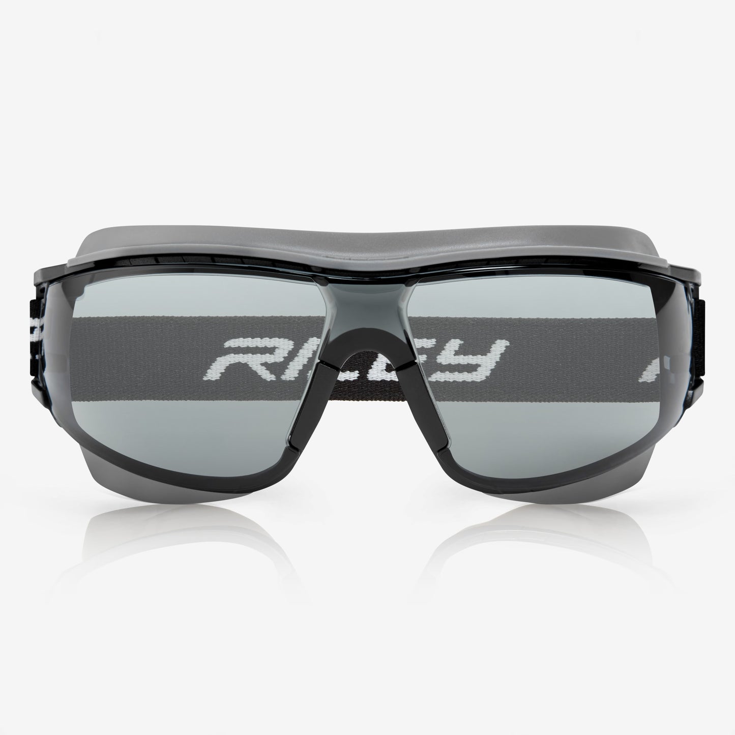 RILEY Sparta Compact 2 in 1 Safety Spoggles Goggles with Detachable Band and Arms with Grey Tint Lens - Mstore