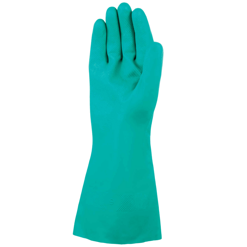 
                  
                    BENCHMARK BMG560 Chemical Resistant Food Safe Nitrile Gauntlet Gloves in Green - Mstore
                  
                