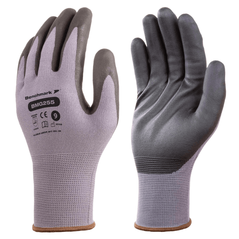 BENCHMARK BMG255 Nitrile Foam Coated Oil Grip Work Gloves - Mstore