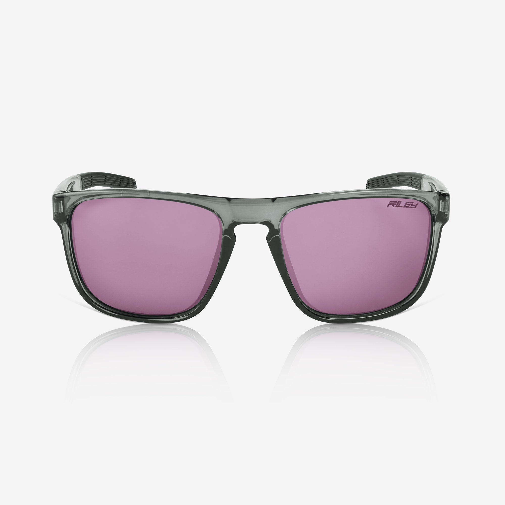 RILEY Navigator X Smoked Frame Wayfarer Style Sunglasses with HD Lens