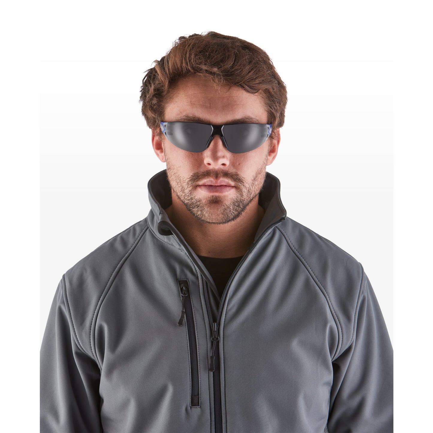RILEY Stream Evo  Anti Fog  Wrap Around Safety Glasses with Grey Tint Lens - Mstore