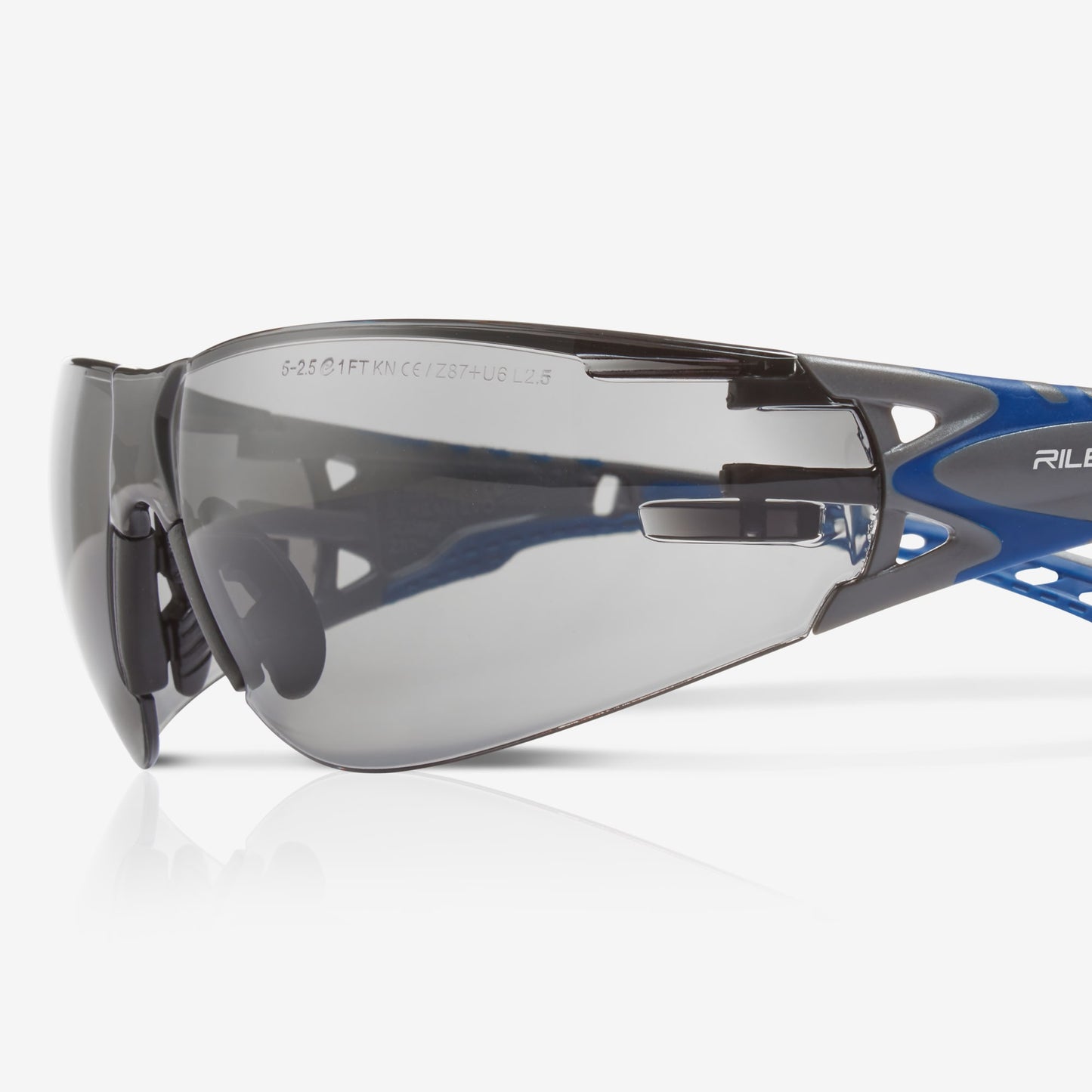 RILEY Stream Evo  Anti Fog  Wrap Around Safety Glasses with Grey Tint Lens - Mstore