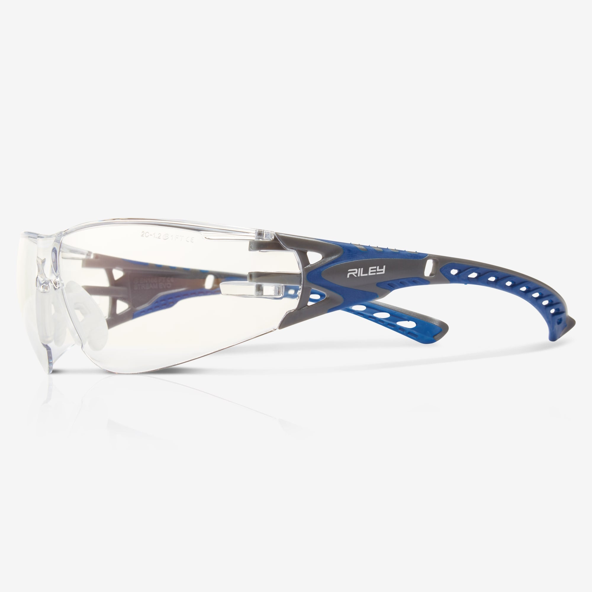 Stream Evo Anti Fog Wrapround Safety Glasses Anti Reflective Lens