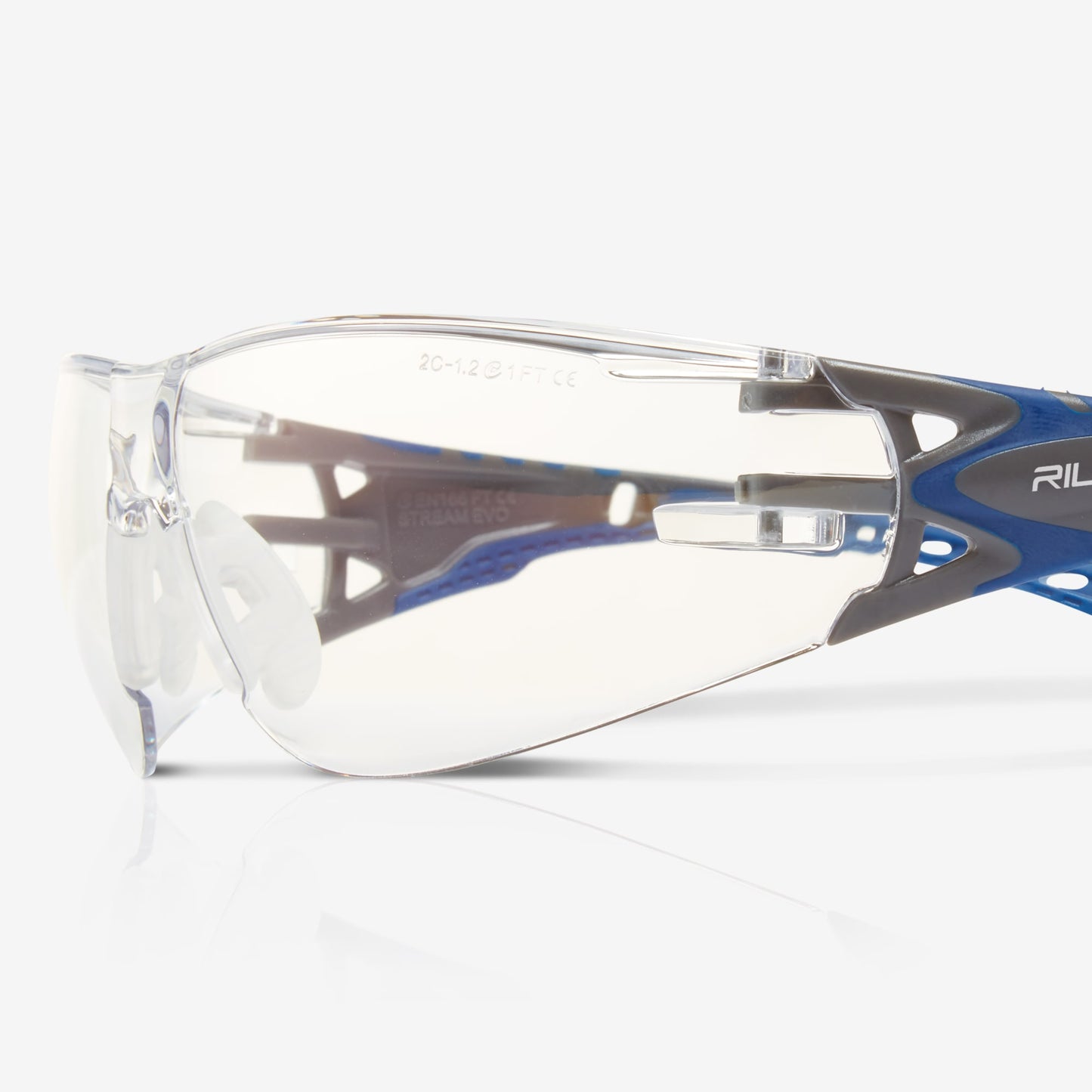 RILEY Stream Evo Anti Fog Wrapround Safety Glasses with Anti Reflective Lens - Mstore