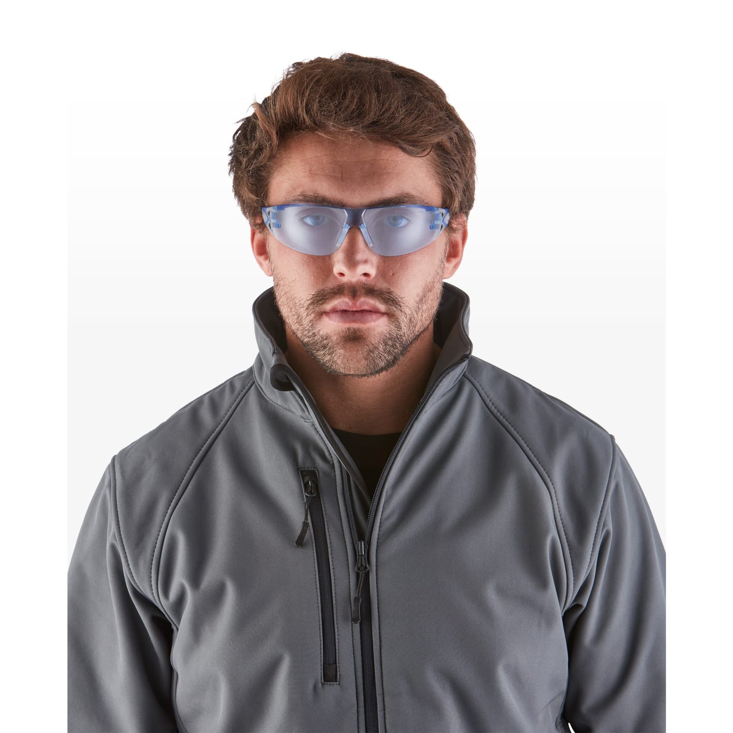 RILEY Stream Evo Anti Fog Wrapround Safety Glasses with Blue Tint Lens - Mstore
