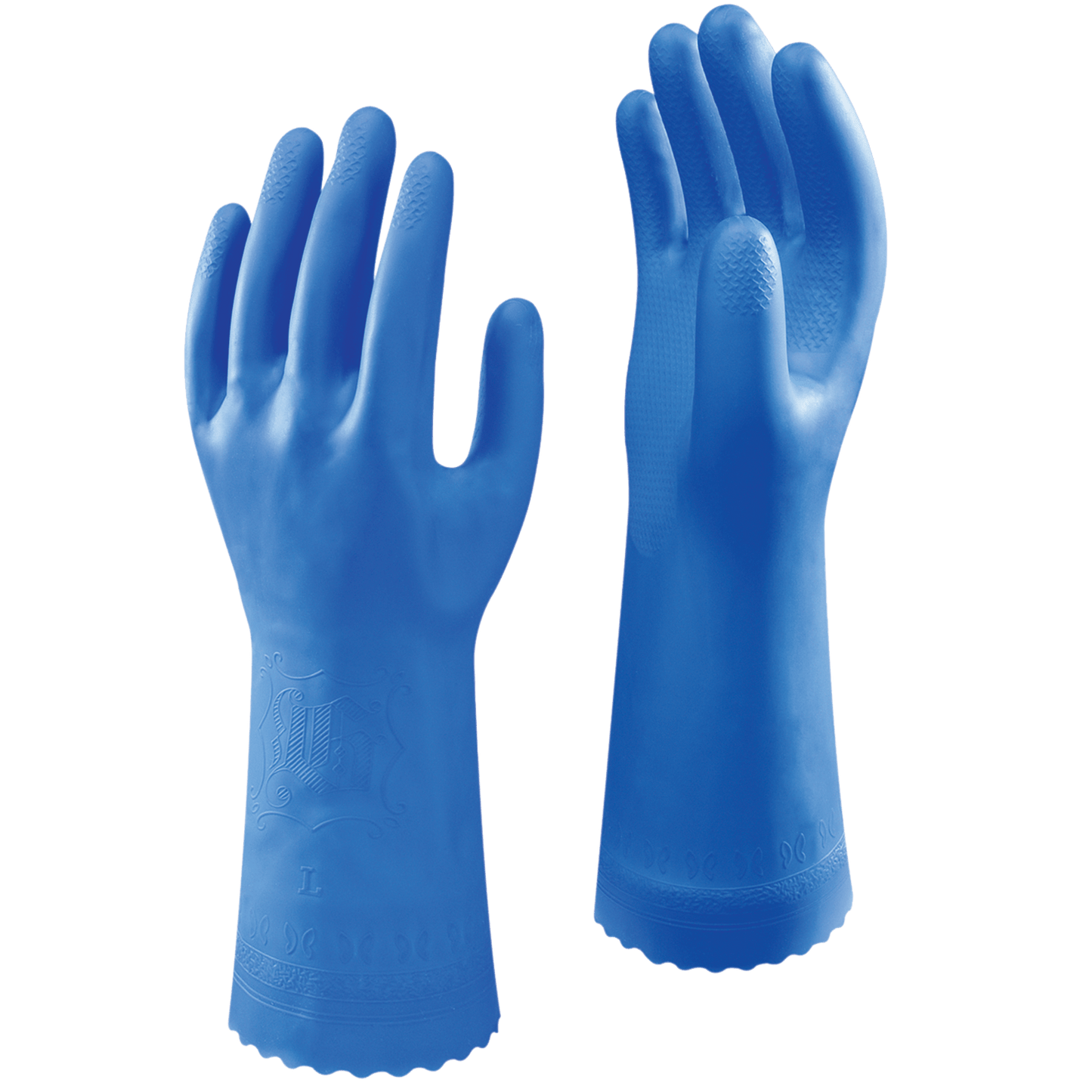 SHOWA 170R Flock Lined PVC Antibacterial Gauntlet Gloves - Mstore