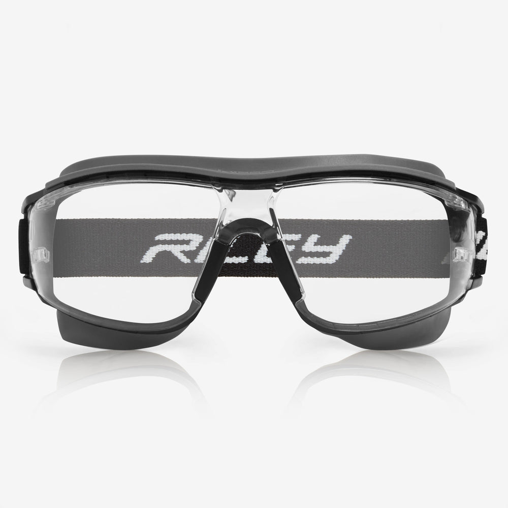 RILEY Sparta Compact 2 in 1 Safety Spoggles Goggles with Detachable Band and Arms with Clear Lens - Mstore