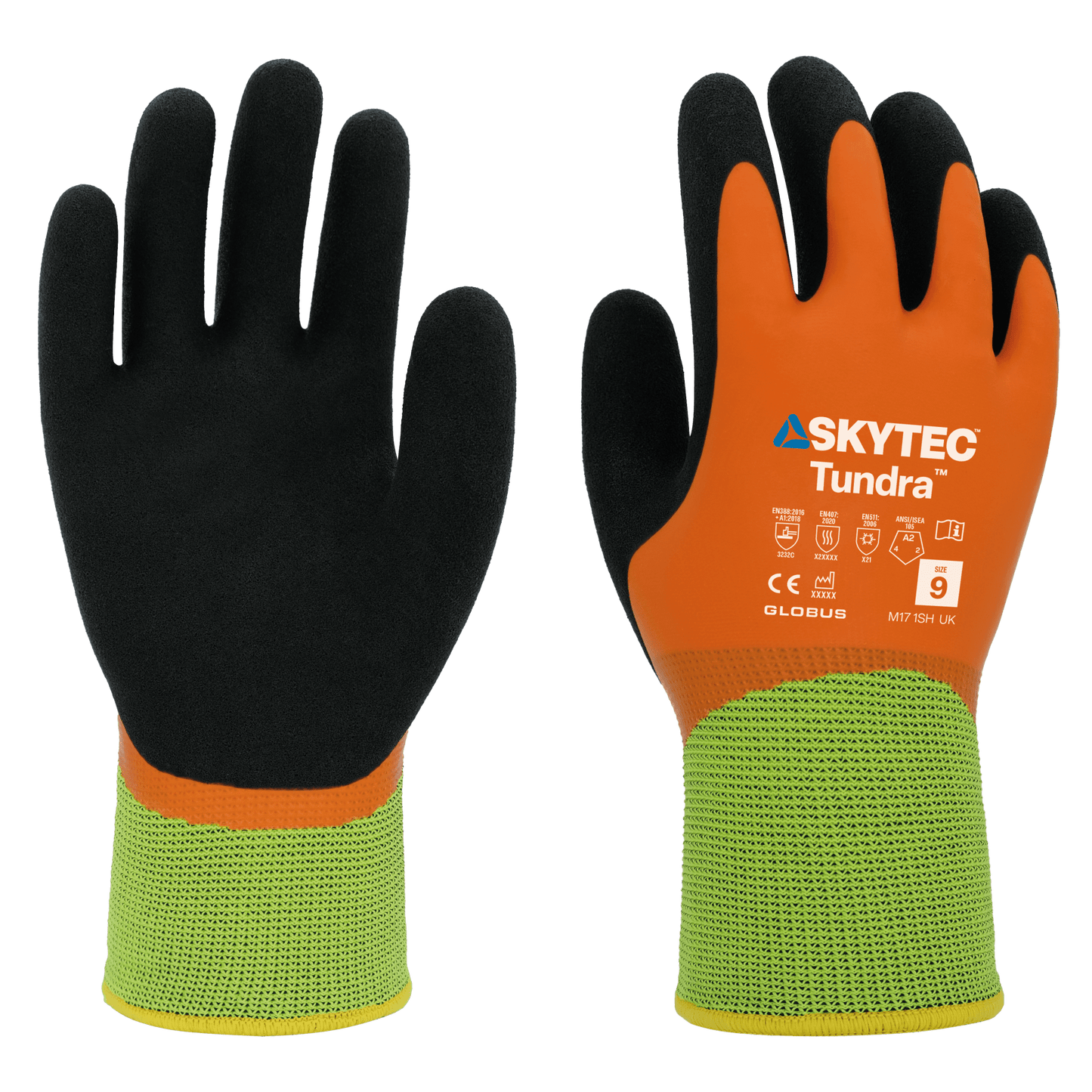 SKYTEC Tundra Water Repellent Fully Coated Latex Thermal Grip Work Glo