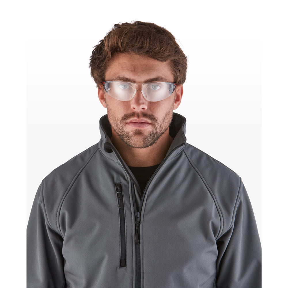 
                  
                    RILEY Stream Red Frameless Metal-Free Safety Glasses with Clear Lens - Mstore
                  
                
