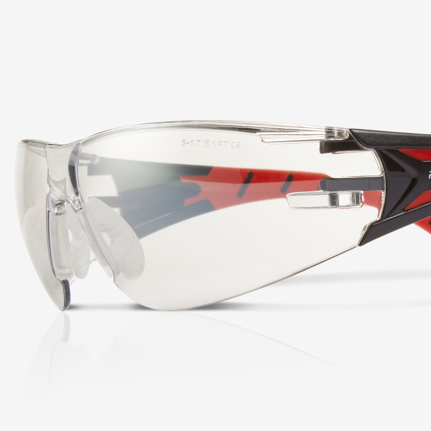 RILEY Stream Red Frameless Metal-Free Safety Glasses with Indoor/Outdoor Lens - Mstore