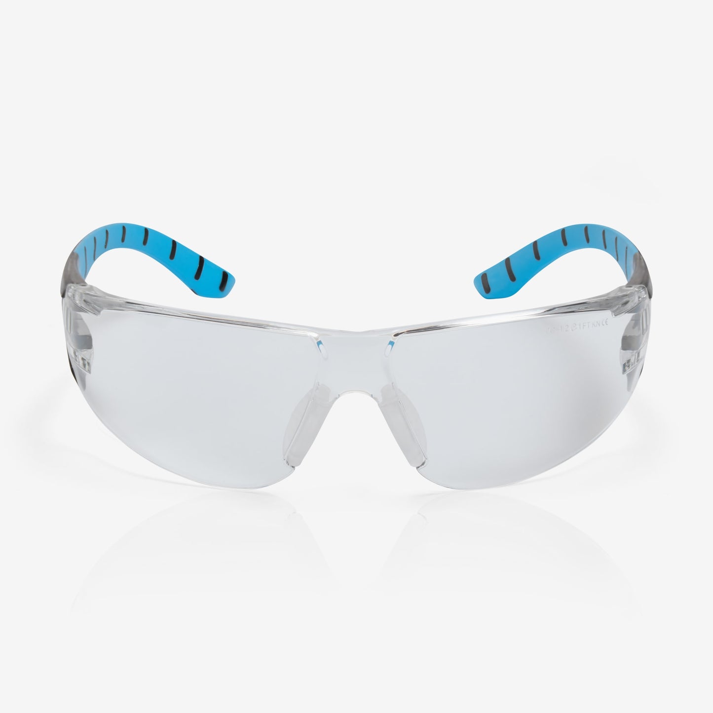 RILEY Stream Blue Frameless Metal-Free Safety Glasses with Clear Lens - Mstore