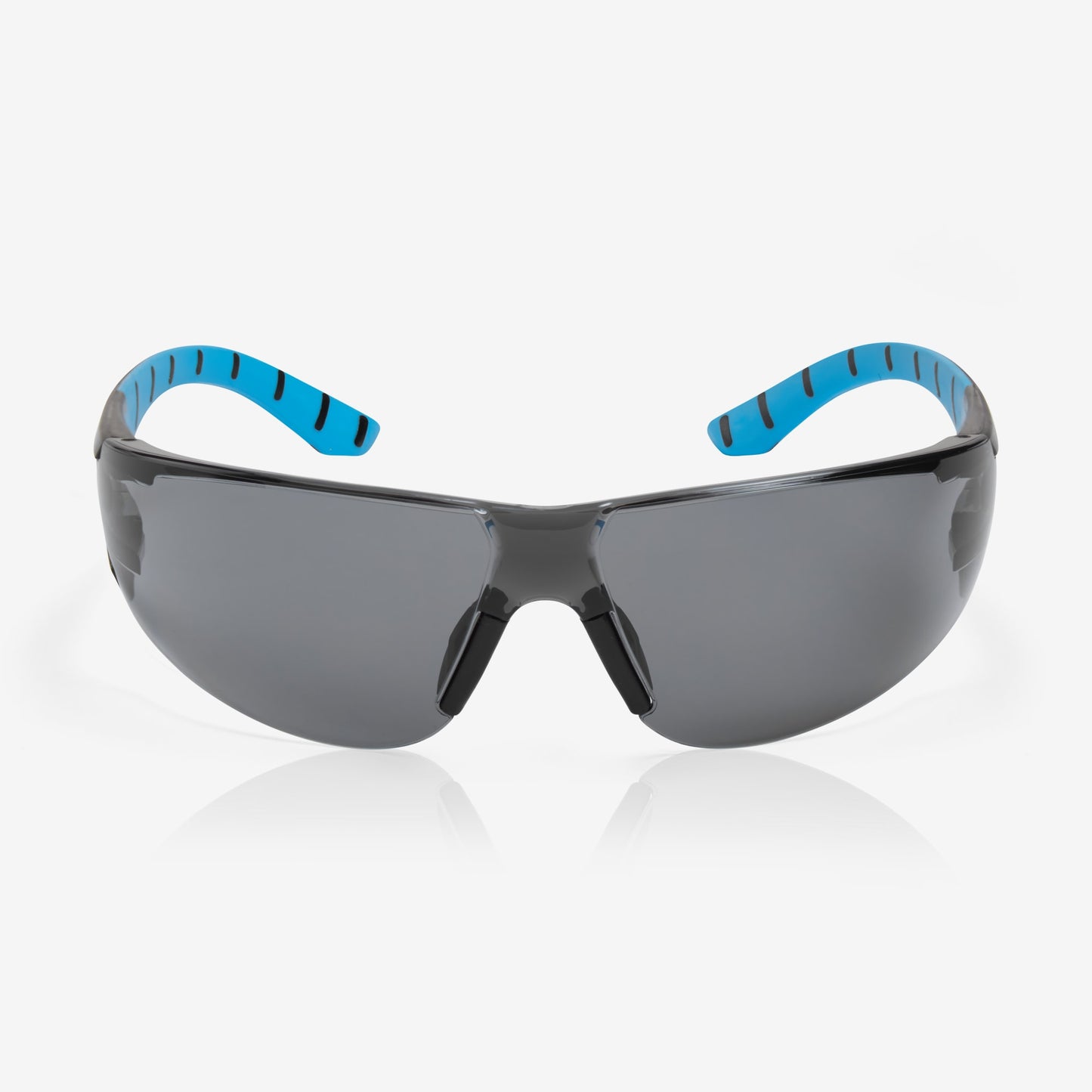 RILEY Stream Blue Frameless Metal-Free Safety Glasses with Grey Tint Lens - Mstore