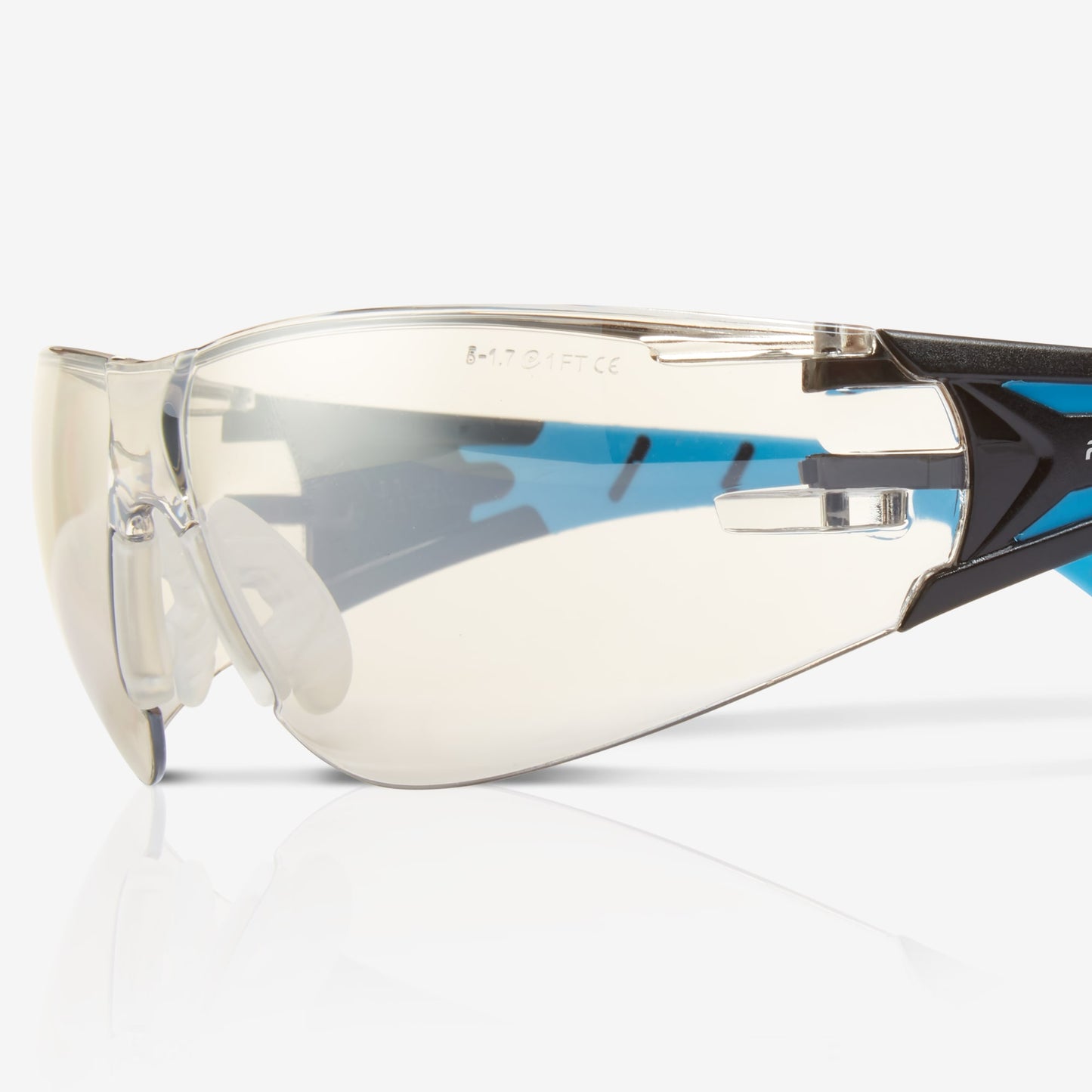 RILEY Stream Blue Frameless Metal-Free Safety Glasses with Indoor/Outdoor Lens - Mstore