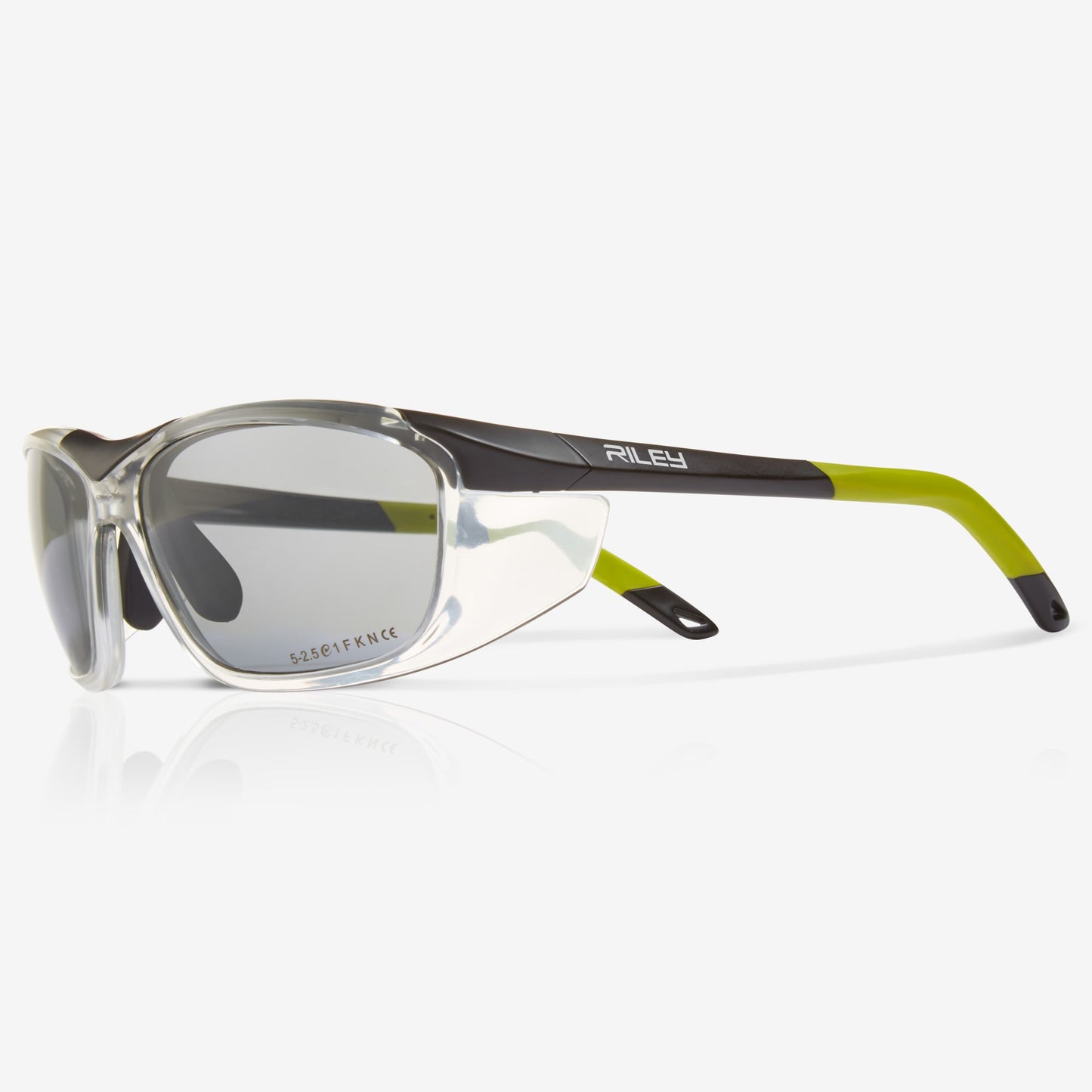 RILEY Rokka Lightweight Stylish Safety Glasses with Grey Tint Lens - Mstore