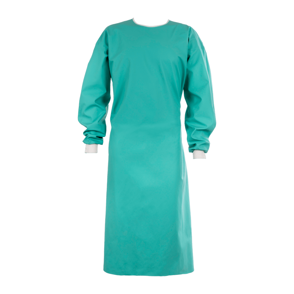 HAIKA HKC02 PVC Fluid Repellent Surgical Gown in Green - Mstore