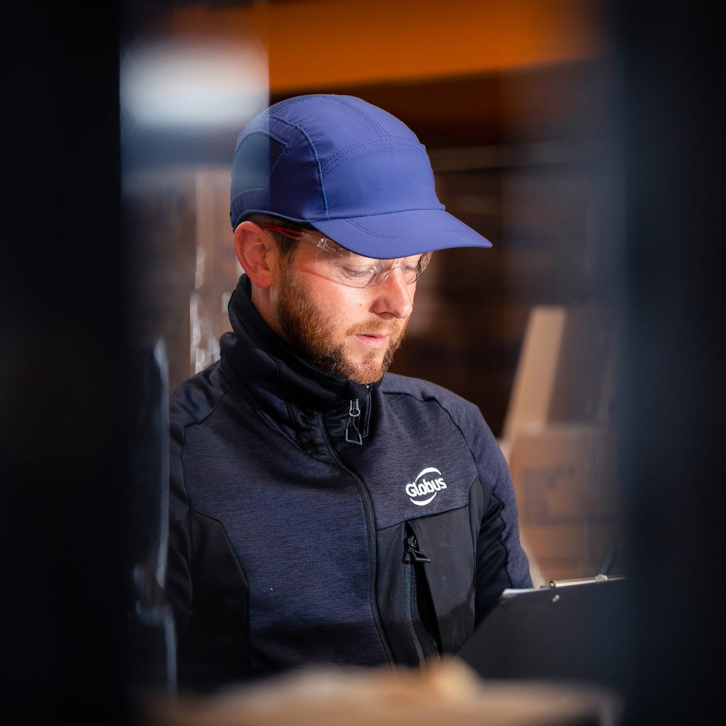 SKYTEC Syntis Premium Bump Cap Safety Baseball Hat in Blue - Mstore