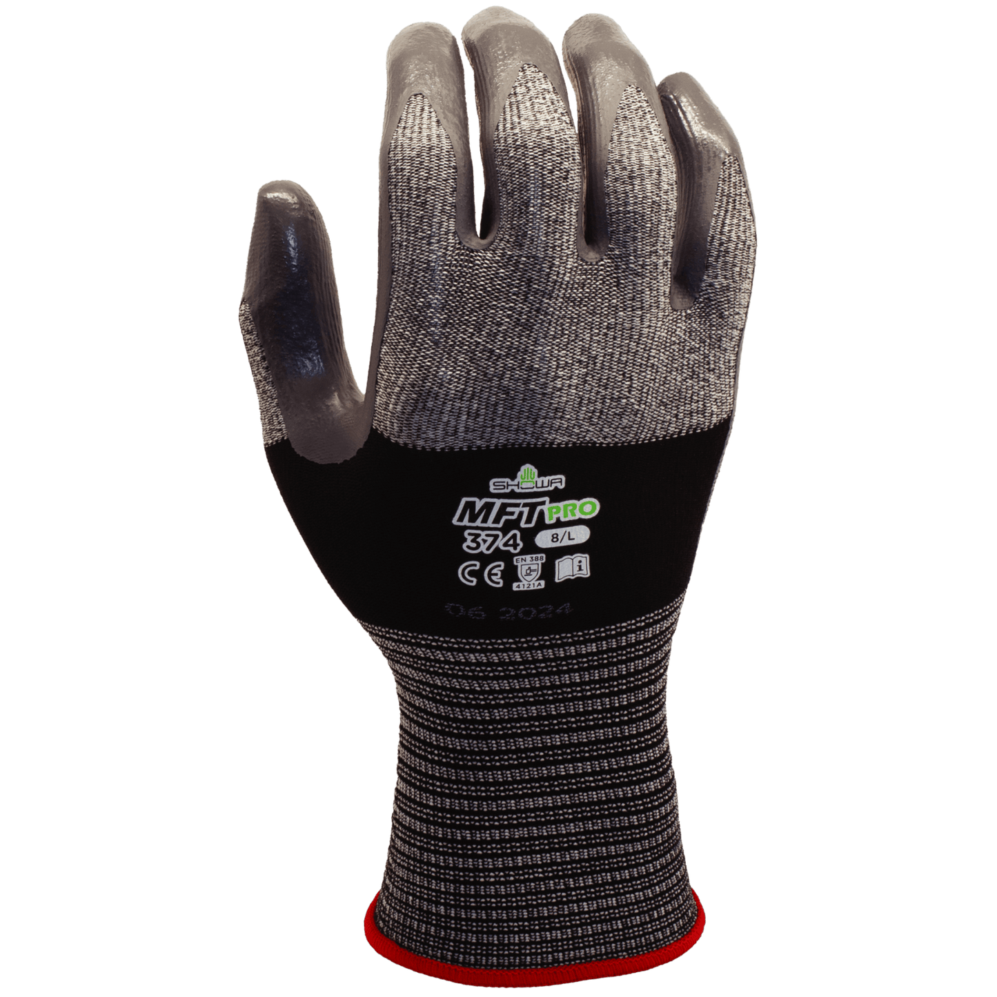 SHOWA MFT PRO 374 Work Gloves with Microfibre Lining and Nitrile Waterproof Palm - Mstore