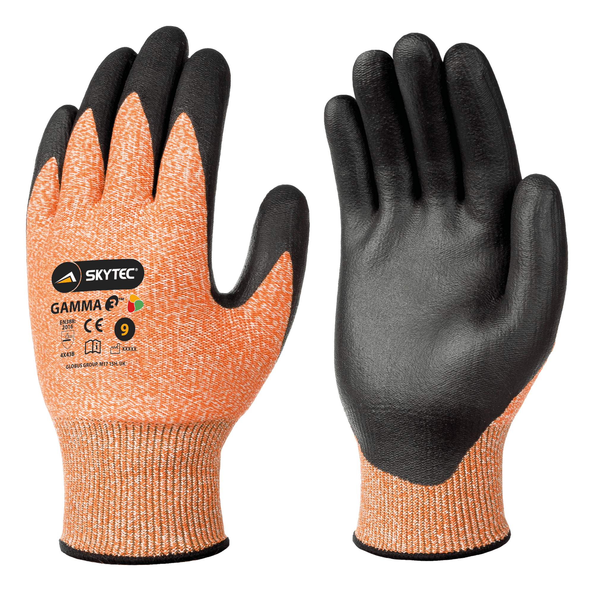 Gamma 3 Cut Resistant Work Gloves Sponge Grip