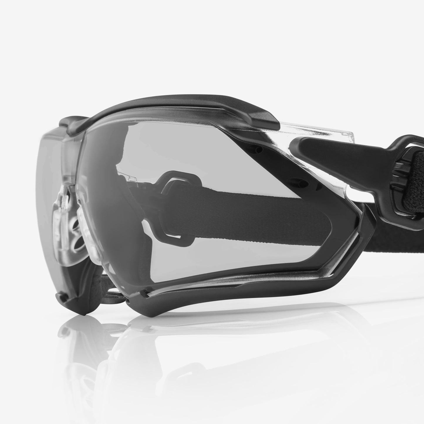 SKYTEC ELEMENTS EME21 Anti Scratch Anti Fog Sports Style Hybrid Spoggles Safety Glasses & Protective Goggles Combination with Grey Tint Lens - Mstore