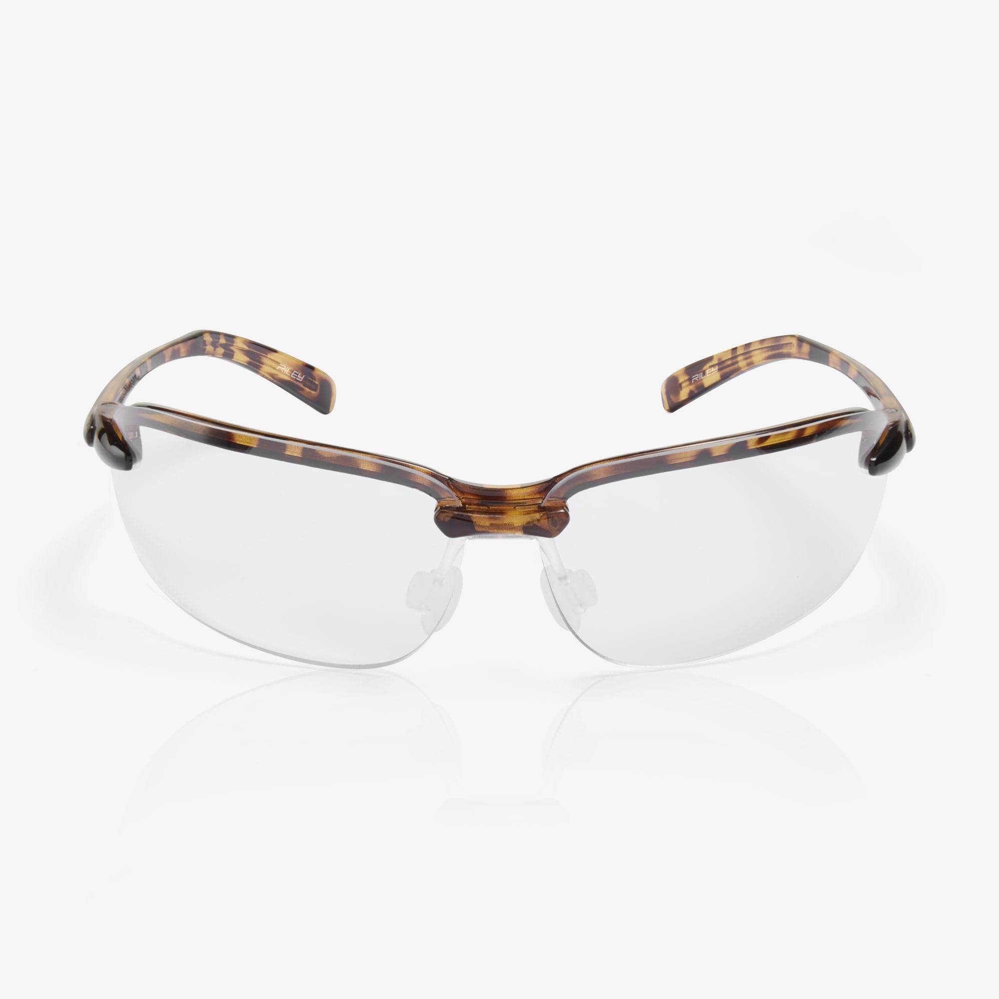 Aspini Tortoiseshell Safety Glasses Clear Lens