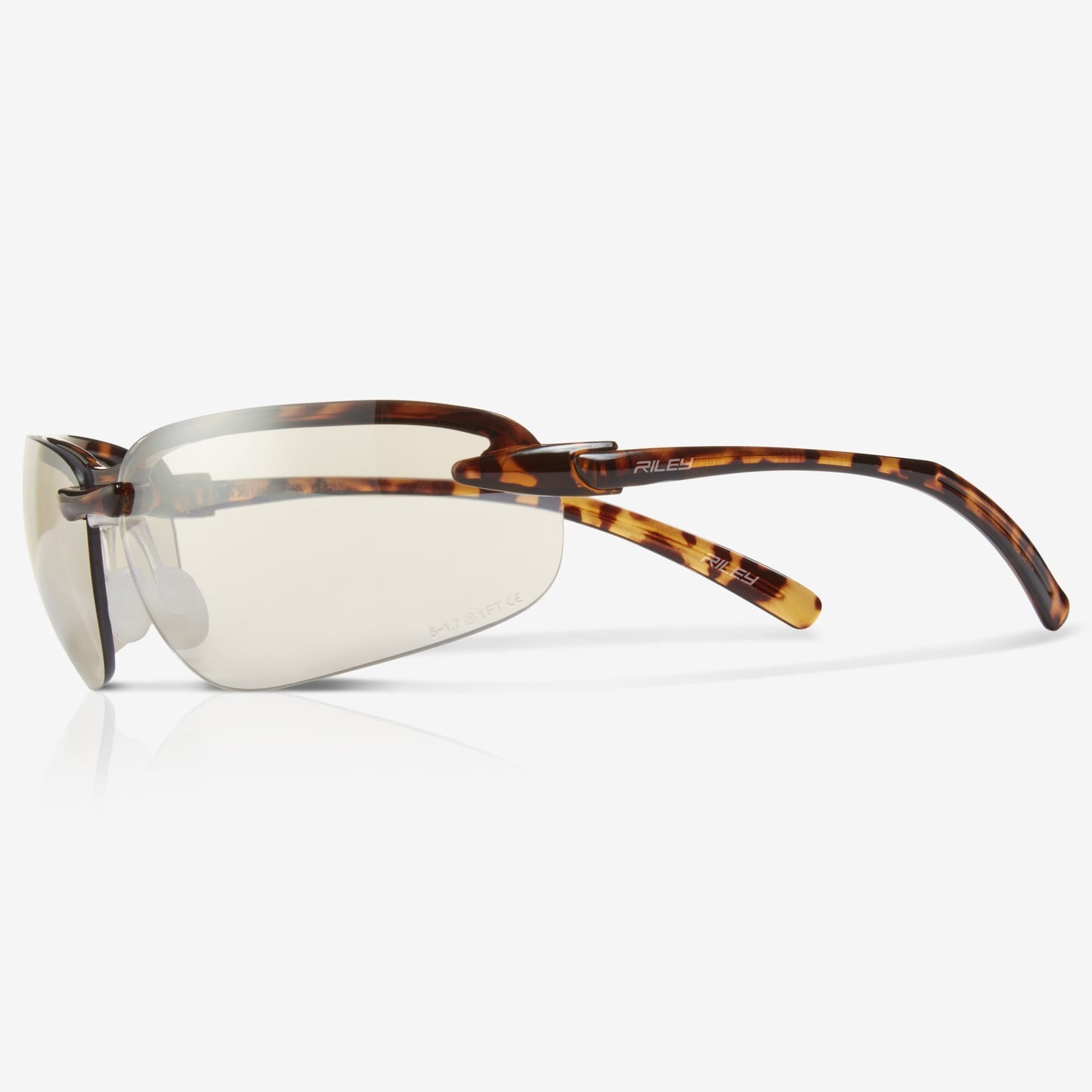 RILEY Aspini Tortoiseshell Safety Glasses with Indoor/Outdoor Lens - Mstore