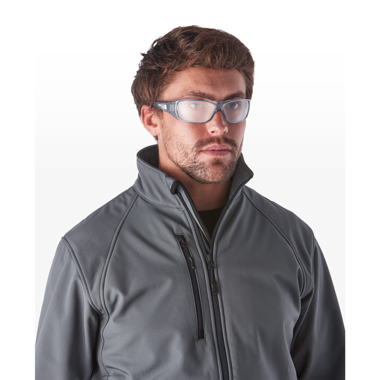 RILEY Strobe Fashion Frame Safety Glasses with Clear Frame - Mstore