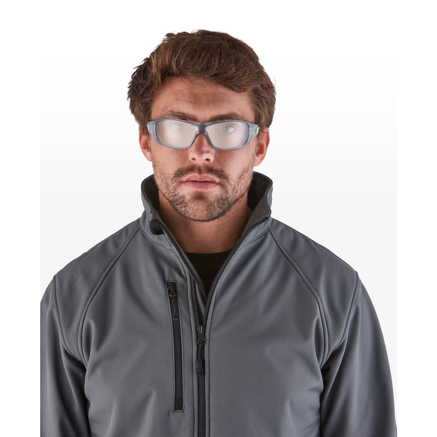 RILEY Strobe Fashion Frame Safety Glasses with Clear Frame - Mstore