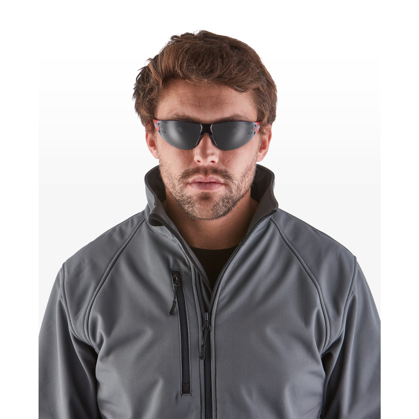 RILEY Stream Evo Small  Anti Fog  Wrap Around Safety Glasses with Grey Tint Lens - Mstore