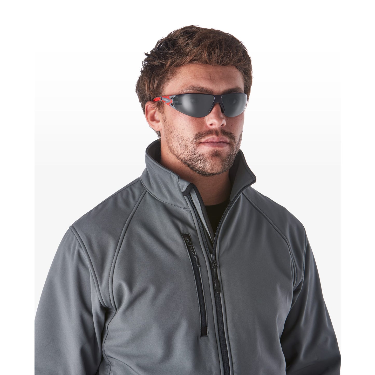 RILEY Stream Evo Small  Anti Fog  Wrap Around Safety Glasses with Grey Tint Lens - Mstore