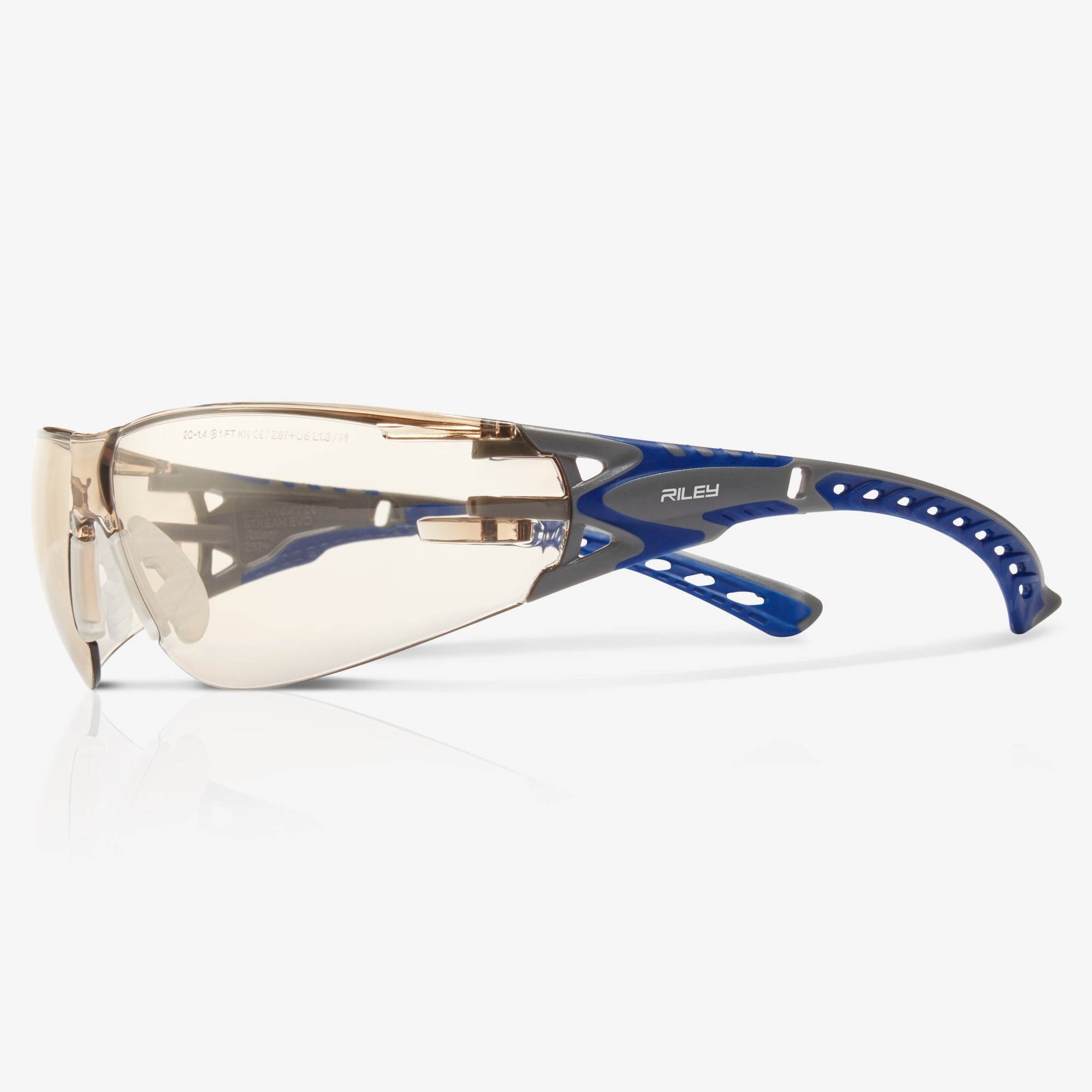 Stream Evo Anti Fog Safety Glasses LED Light Protective Lens