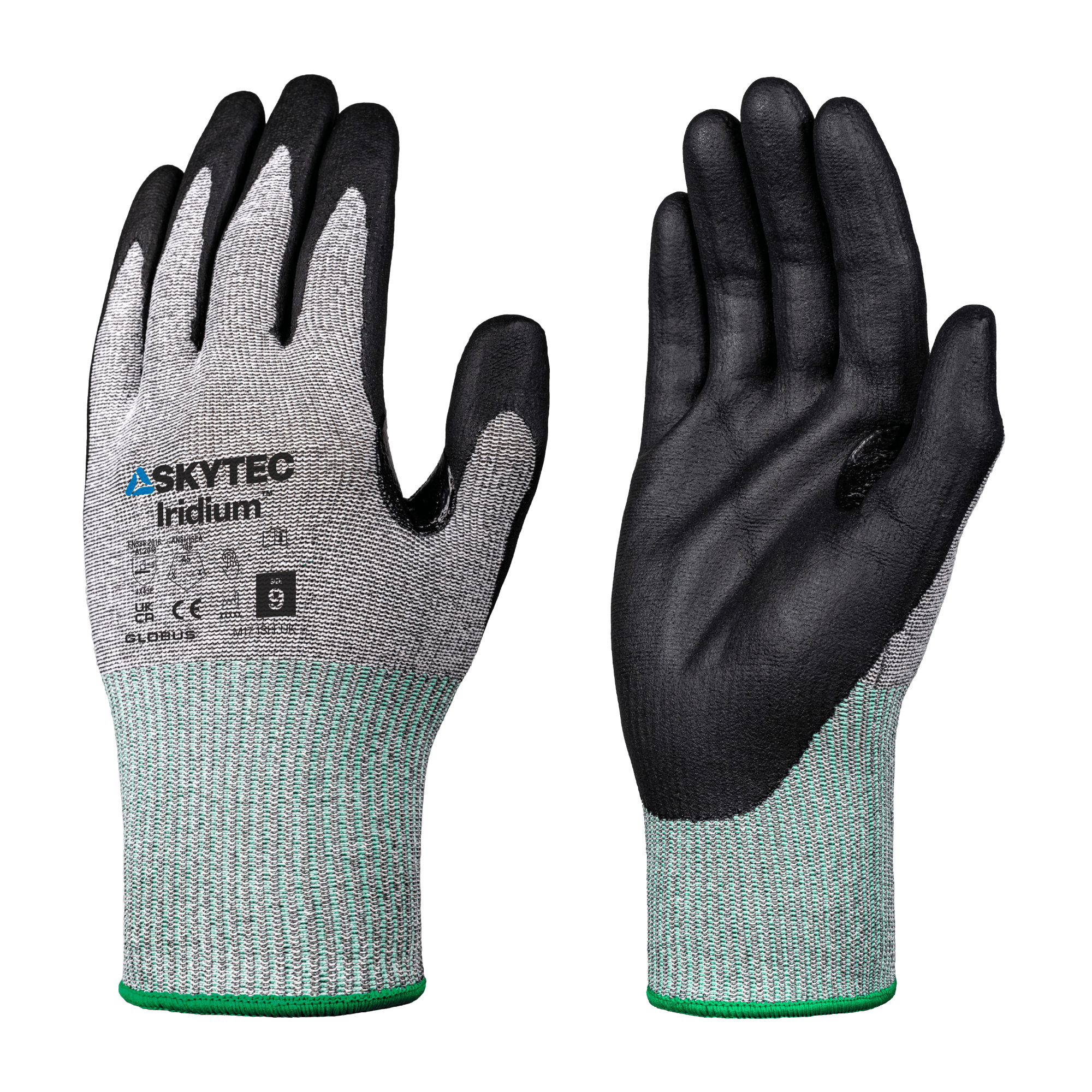 Eco Iridium Recycled Cut Resistant Safety Work Gloves